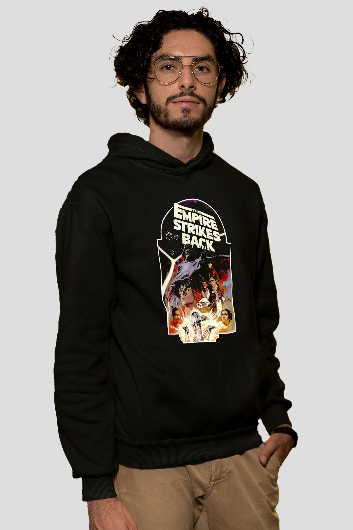 Empire Strikes Back Siyah Unisex Hoodie