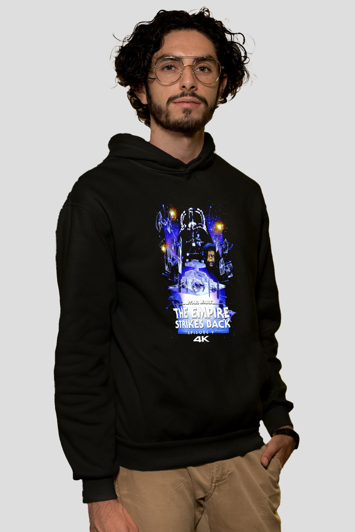 Empire Strikes Back Siyah Unisex Hoodie