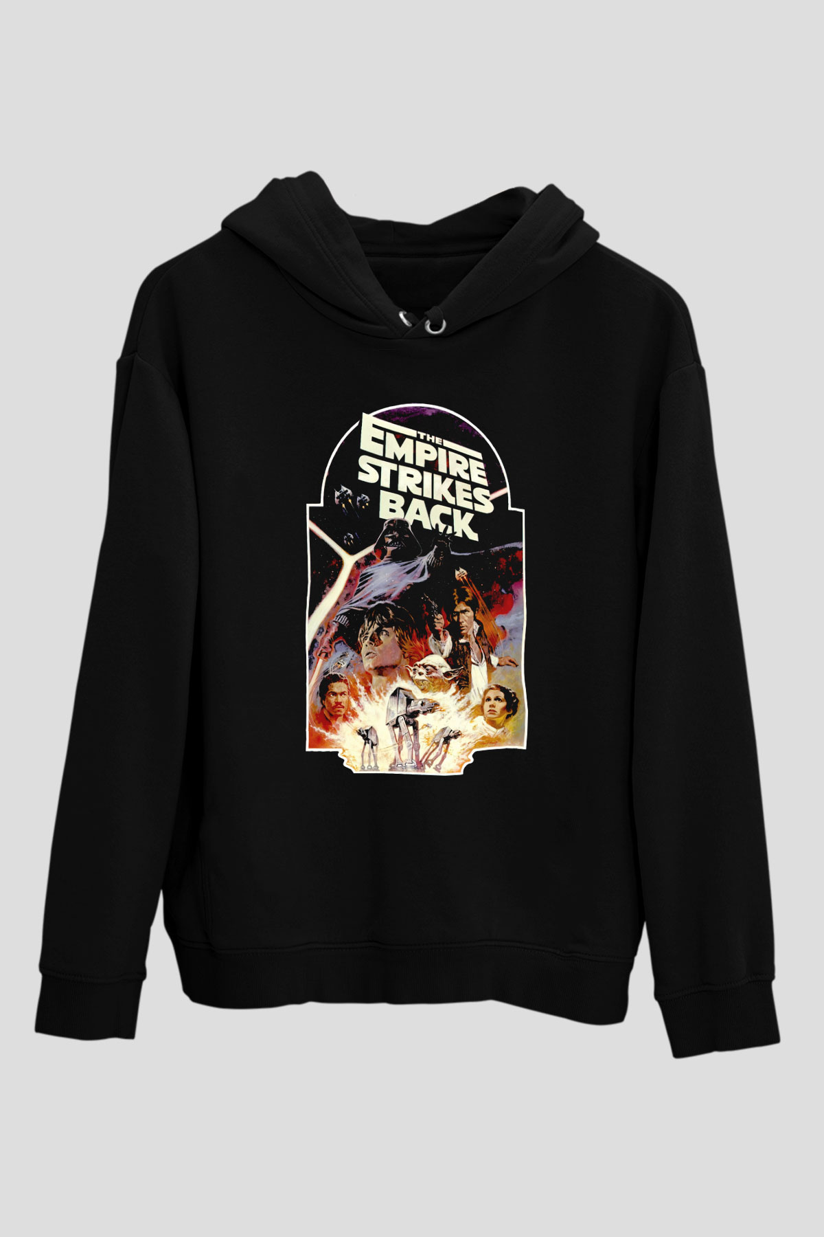 Empire Strikes Back Siyah Unisex Hoodie