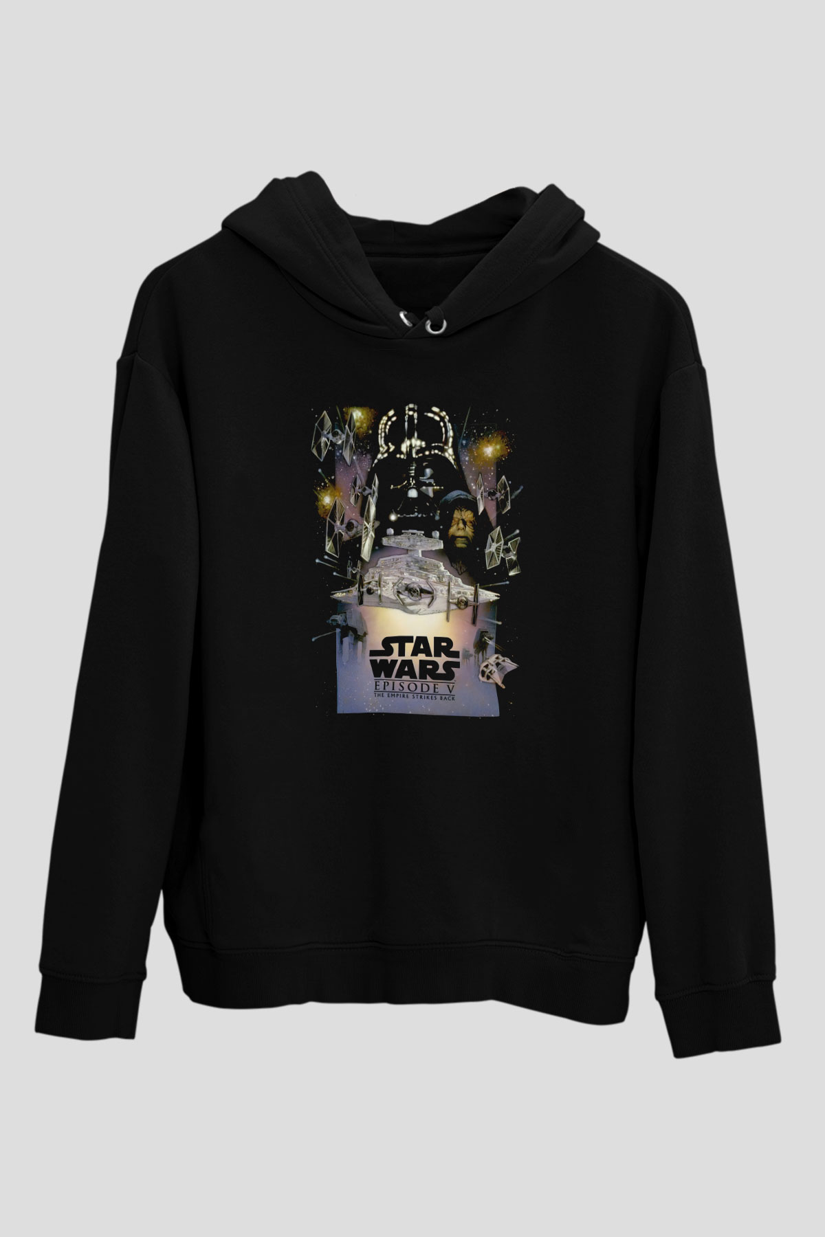 Empire Strikes Back Siyah Unisex Hoodie