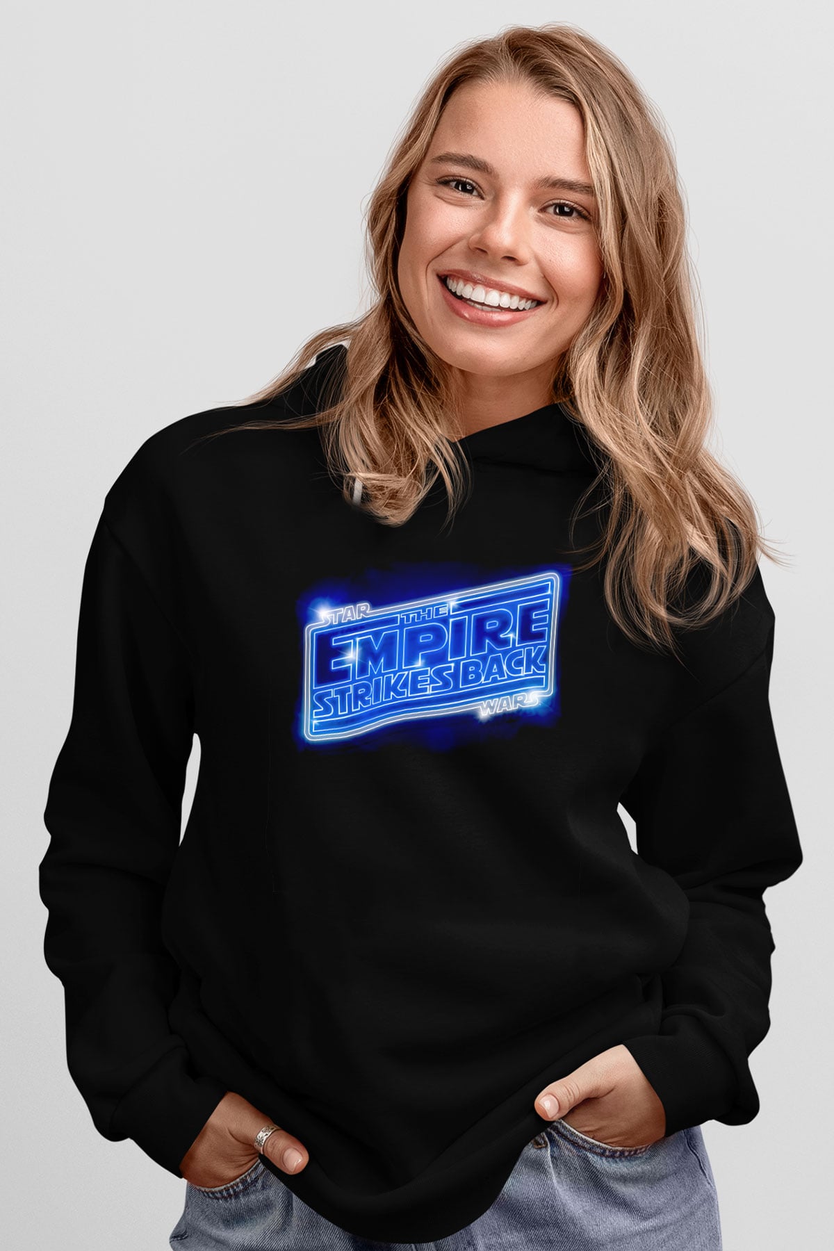 Empire Strikes Back Siyah Unisex Hoodie