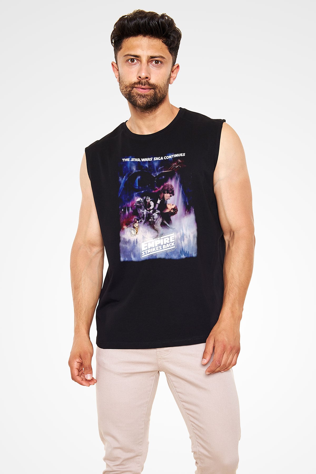 Empire Strikes Back Siyah Unisex  Kolsuz Tişört
