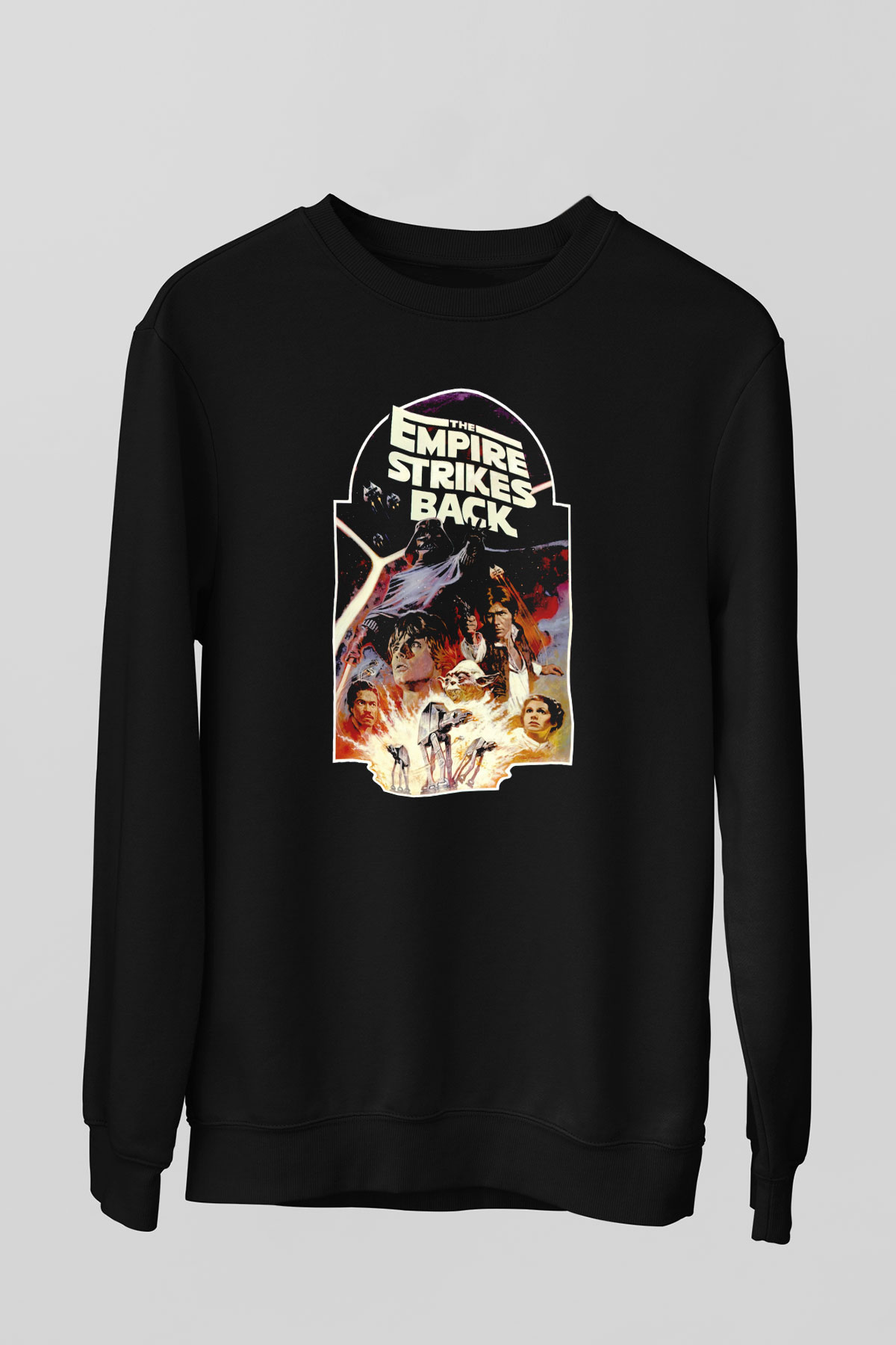 Empire Strikes Back Siyah Unisex  Sweatshirt