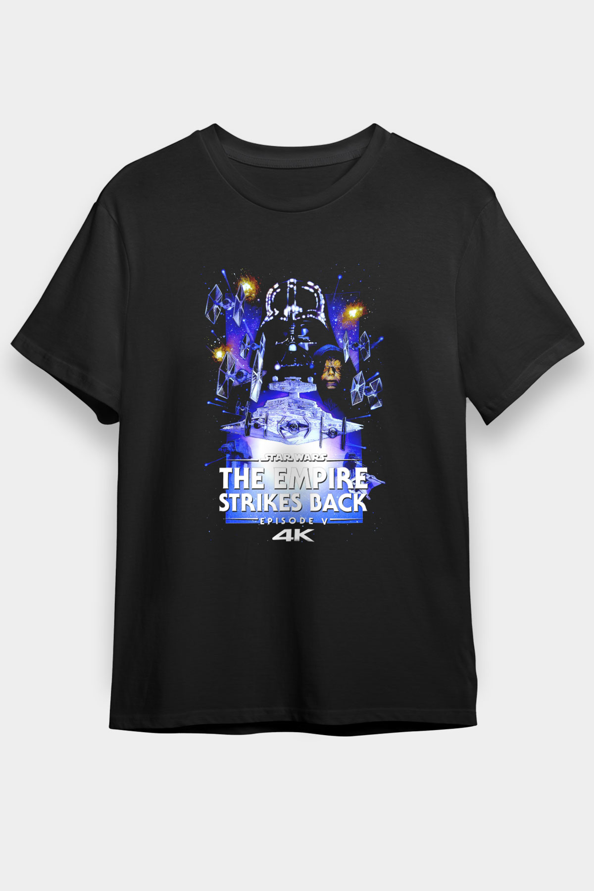 Empire Strikes Back Siyah Unisex Tişört