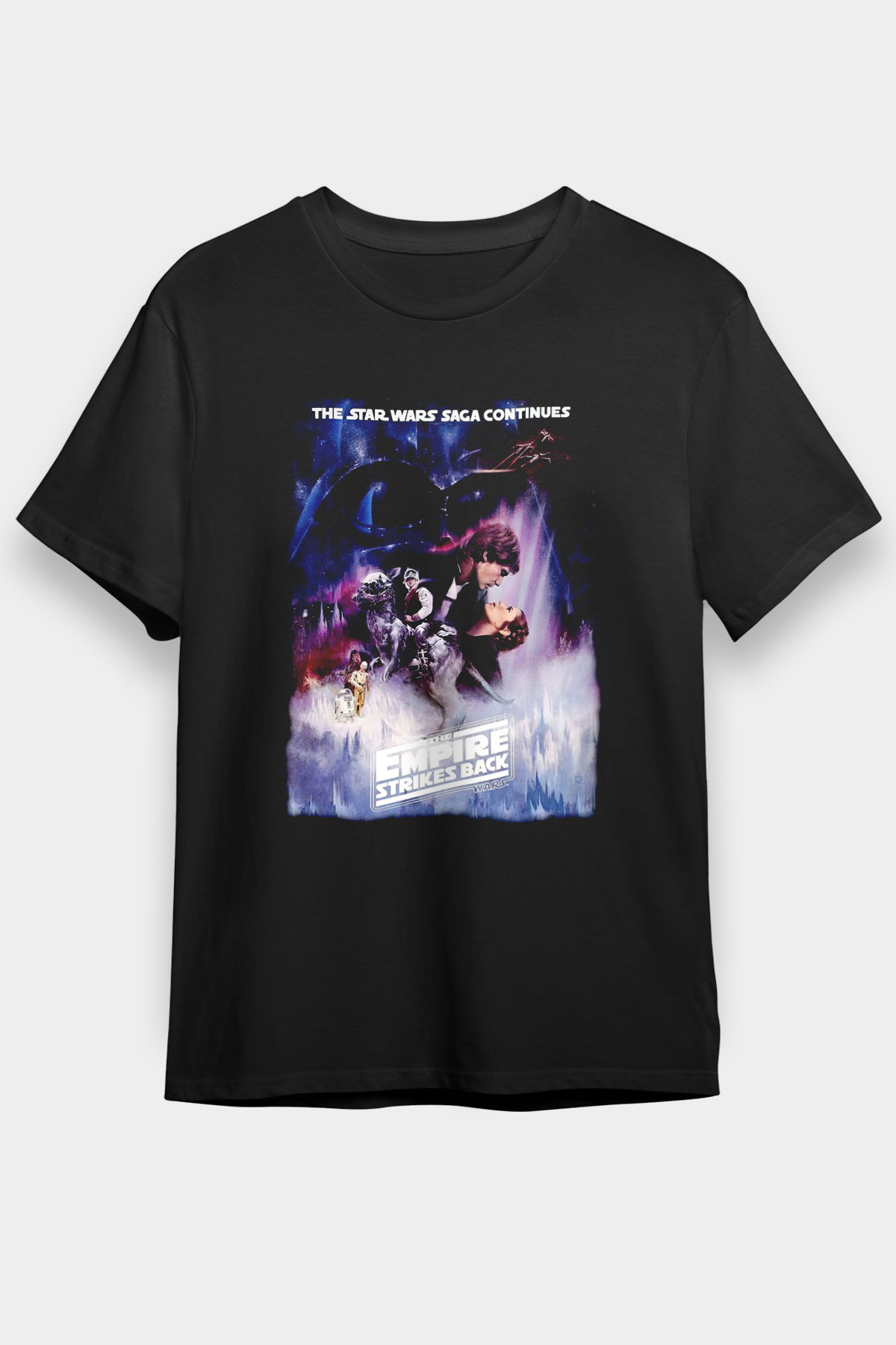 Empire Strikes Back Siyah Unisex Tişört