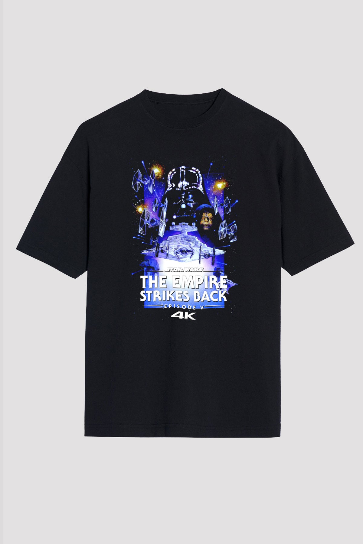 Empire Strikes Back Siyah Oversize Tişört