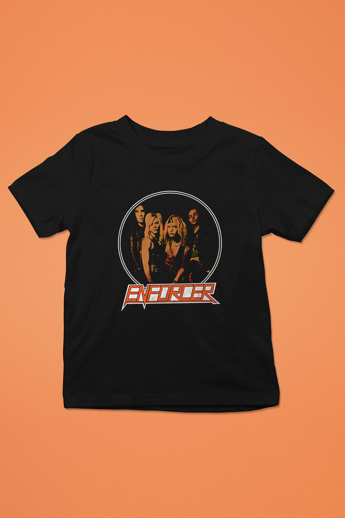 Enforcer Baskılı Unisex Siyah Çocuk Tişört - Tshirt