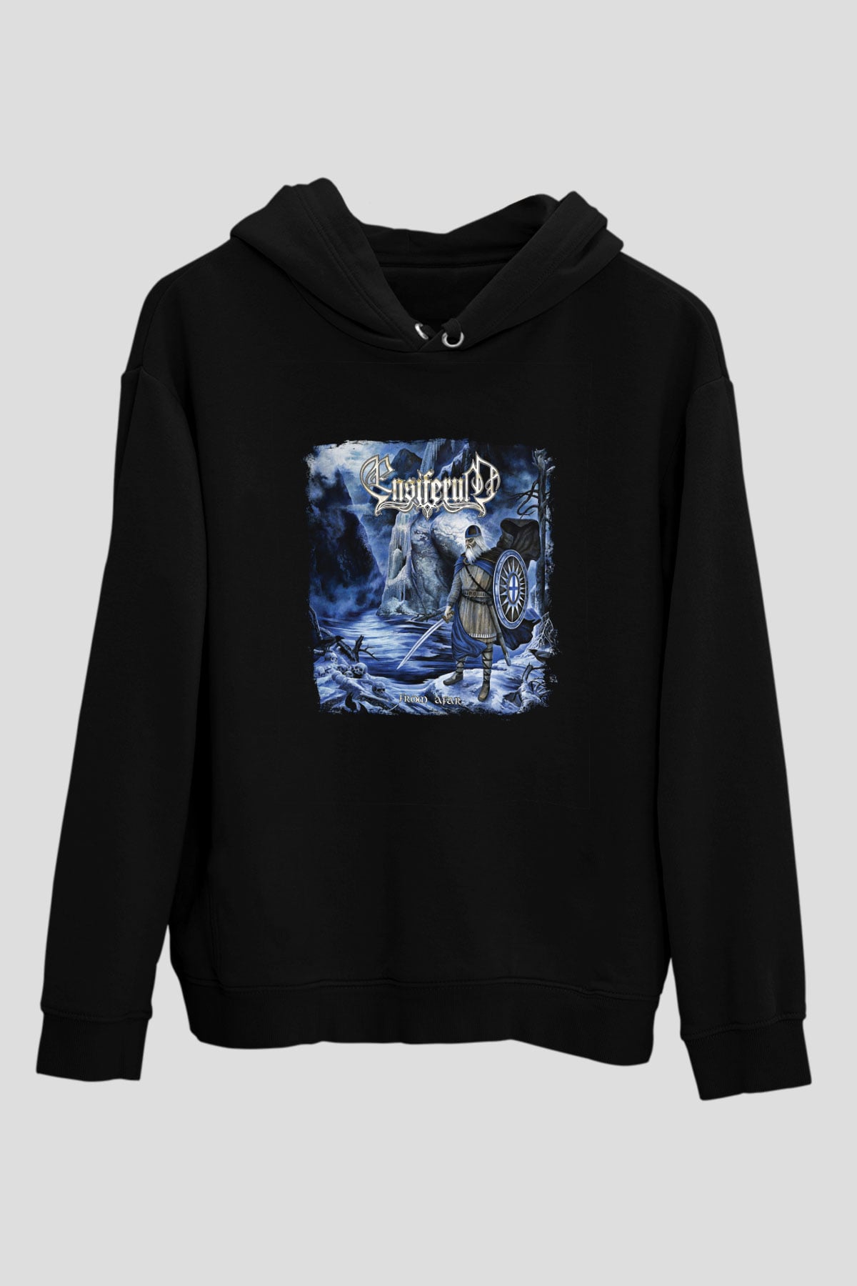 Ensiferum Baskılı Unisex Siyah Hoodie