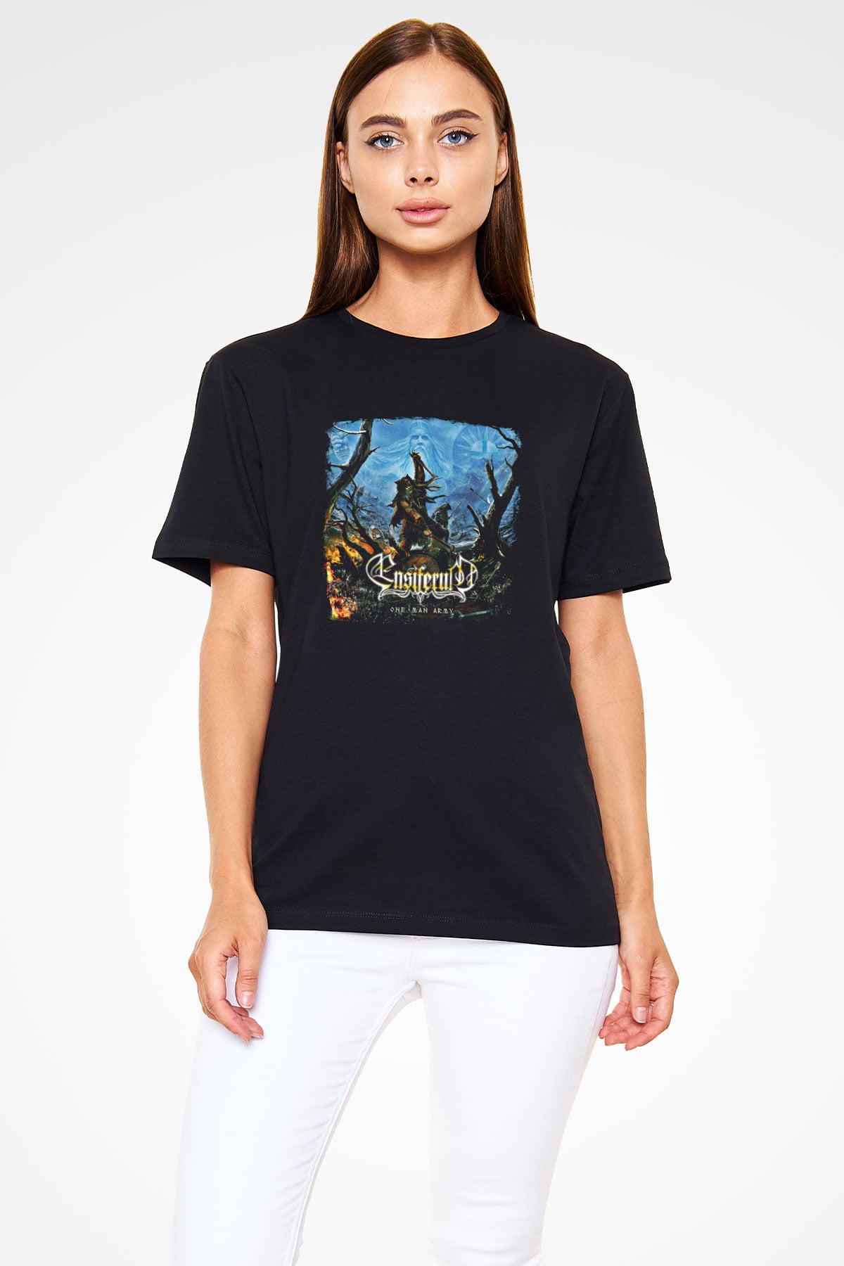 Ensiferum Baskılı Unisex Siyah Tişört