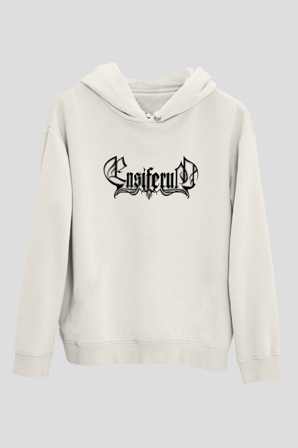 Ensiferum Beyaz Unisex Kapşonlu Sweatshirt