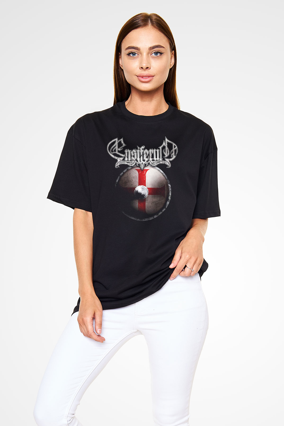 Ensiferum Siyah Unisex Oversize Tişört T-Shirt