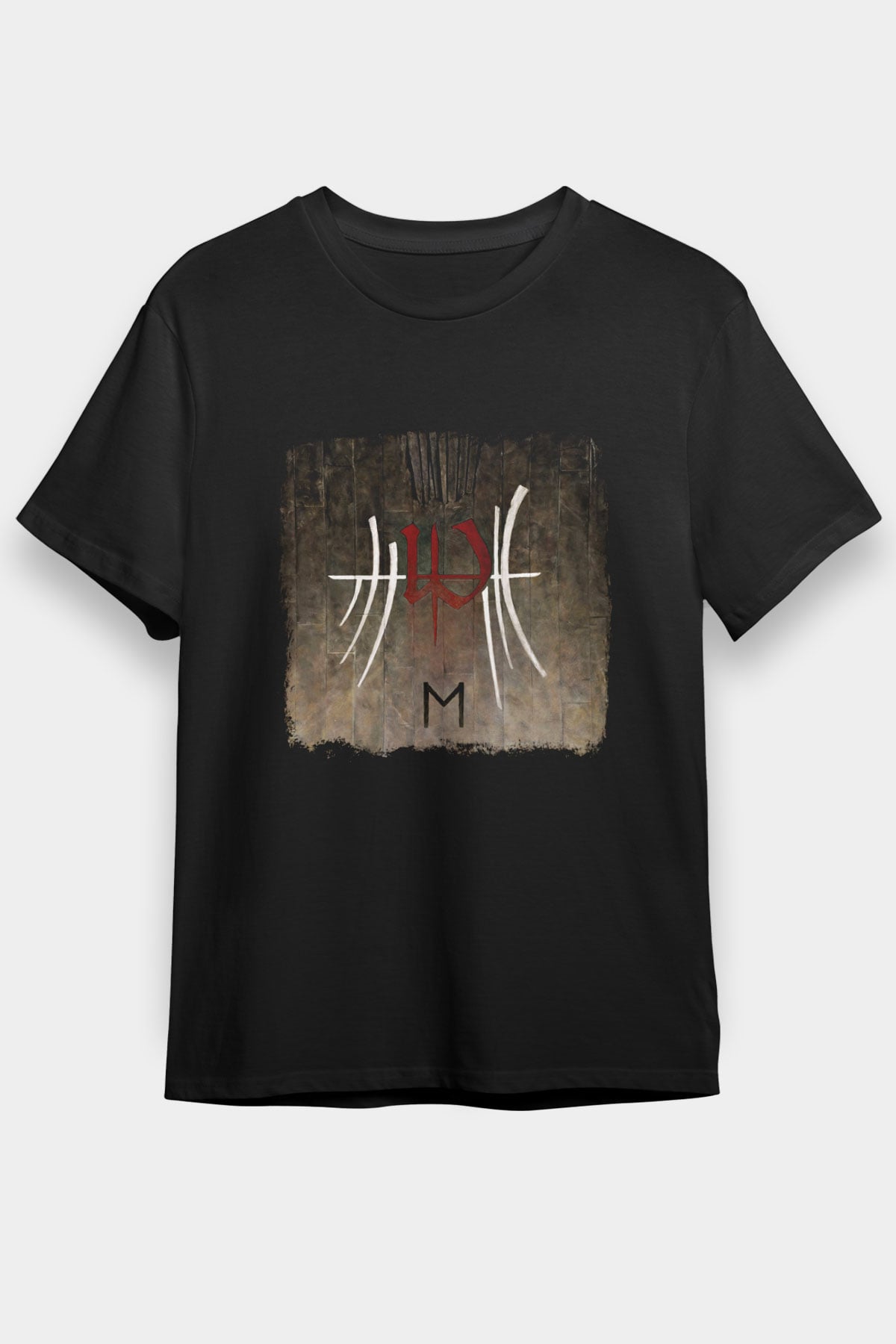 Enslaved Baskılı Unisex Siyah Tişört