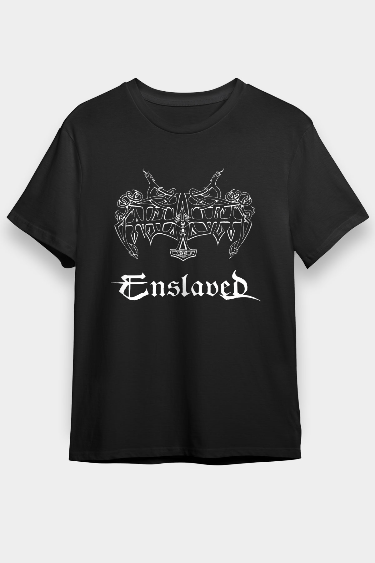 Enslaved Siyah Unisex Tişört T-Shirt - TişörtFabrikası