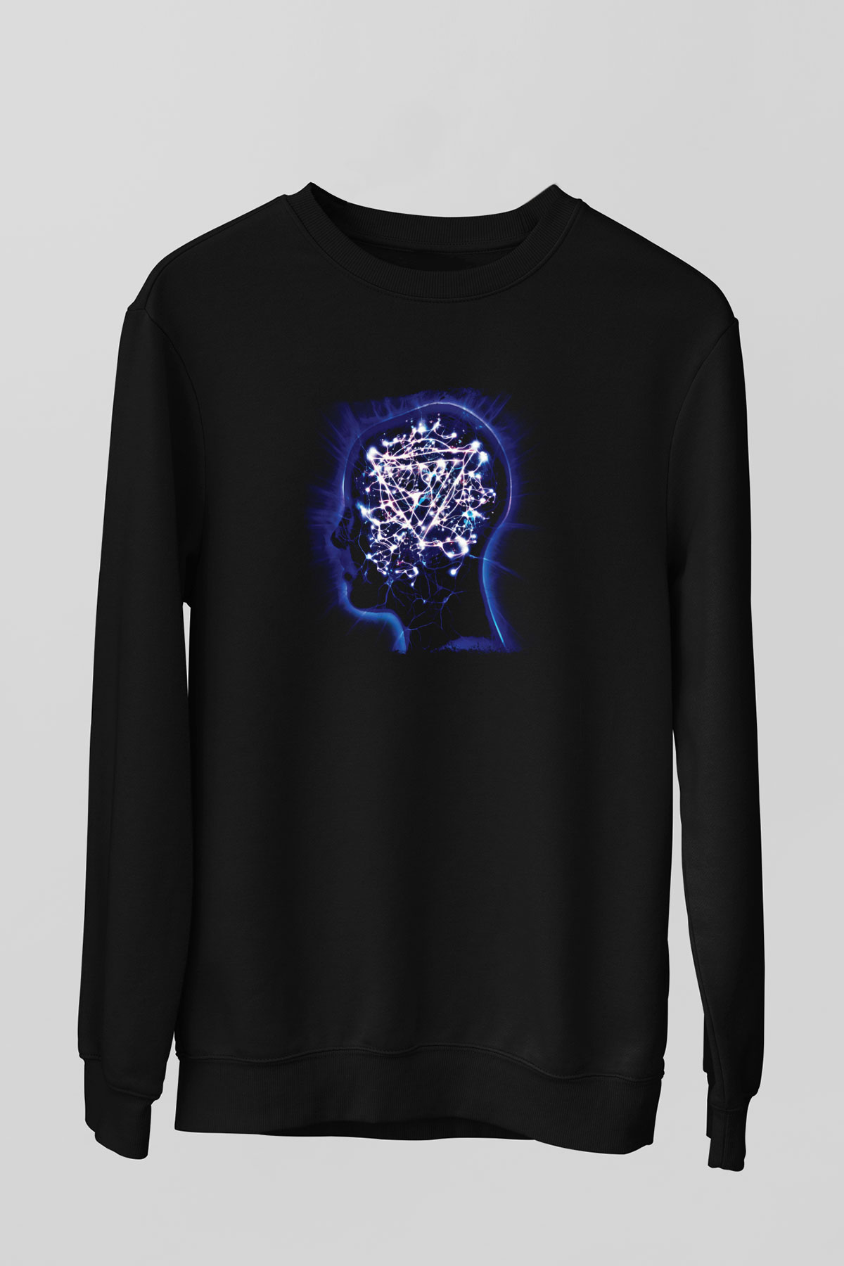 Enter Shikari Baskılı Unisex Siyah Sweatshirt