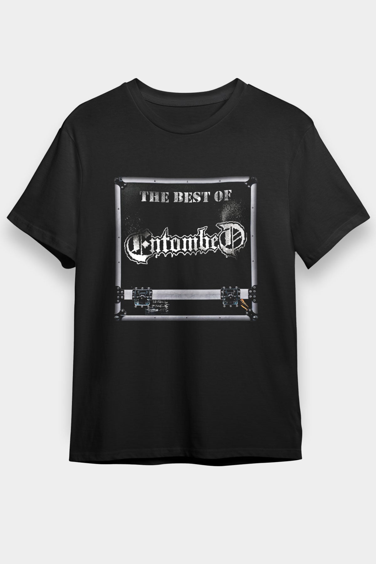 Entombed Baskılı Unisex Siyah Tişört