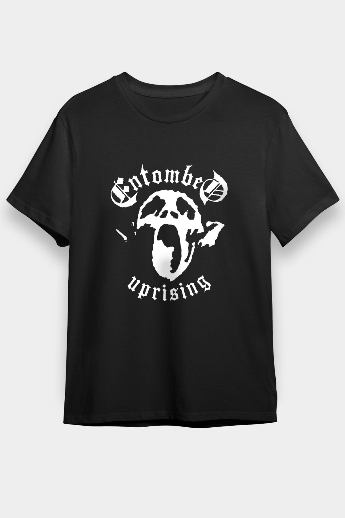 Entombed Baskılı Unisex Siyah Tişört