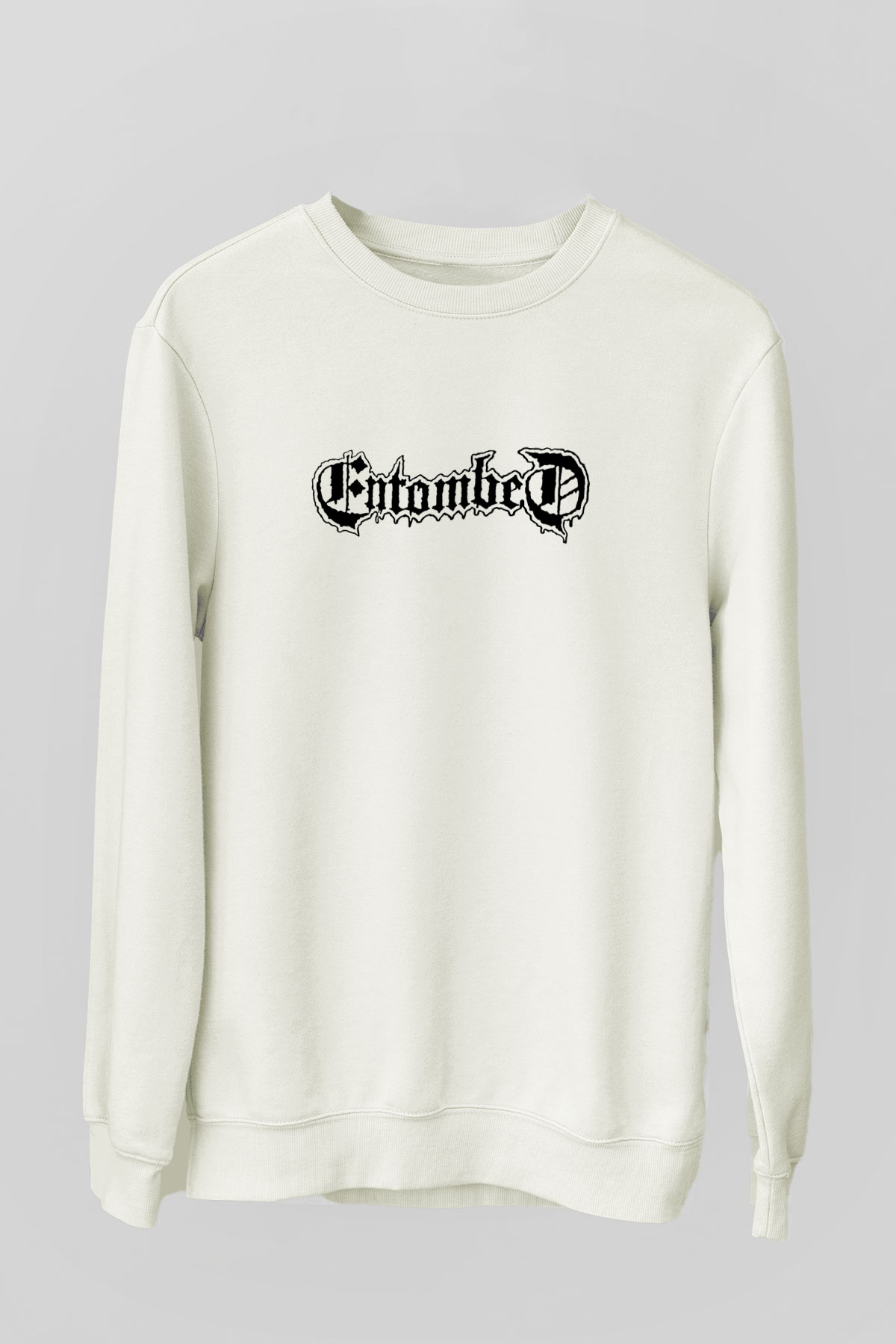 Entombed Beyaz Unisex Sweatshirt