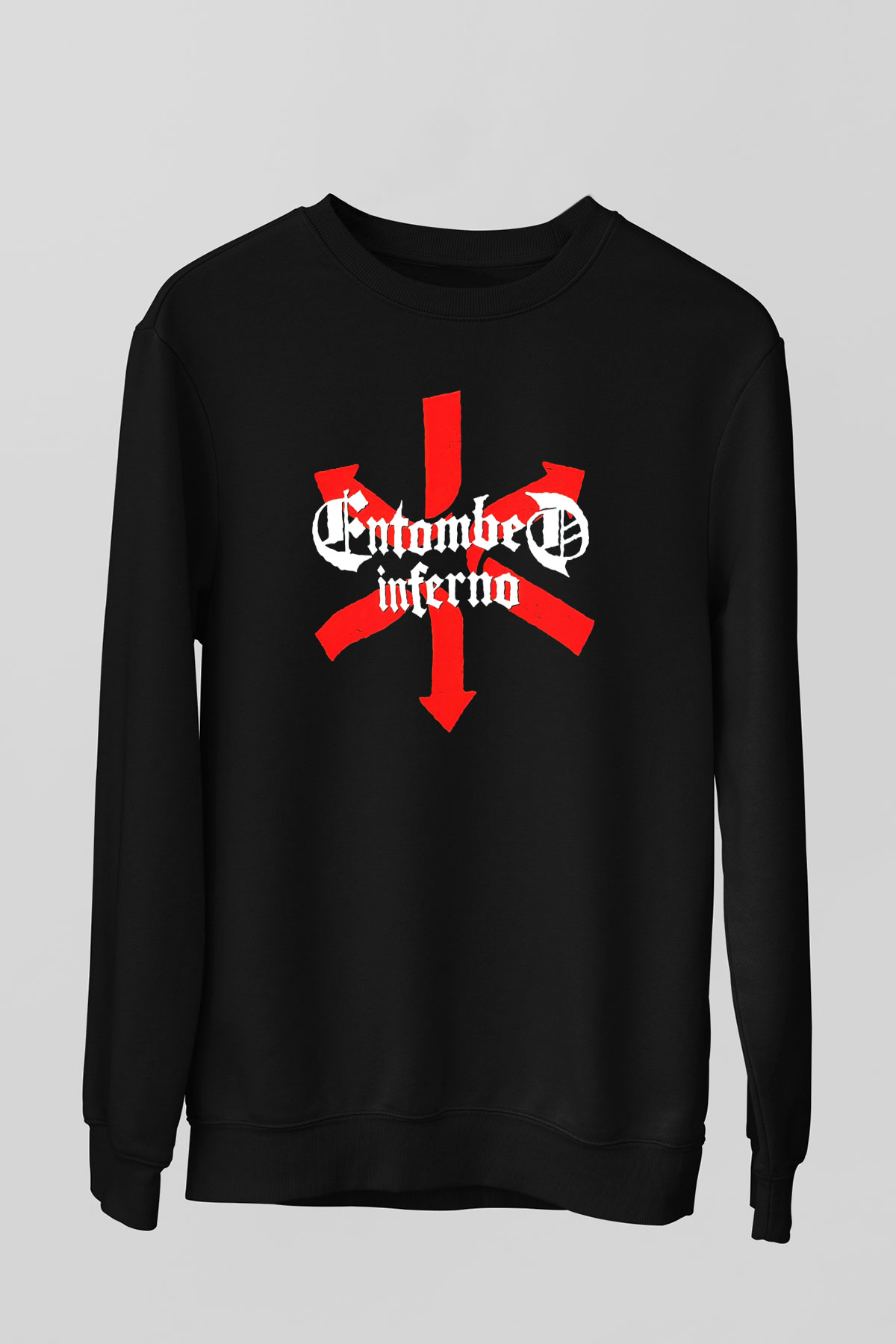 Entombed Siyah Unisex Sweatshirt