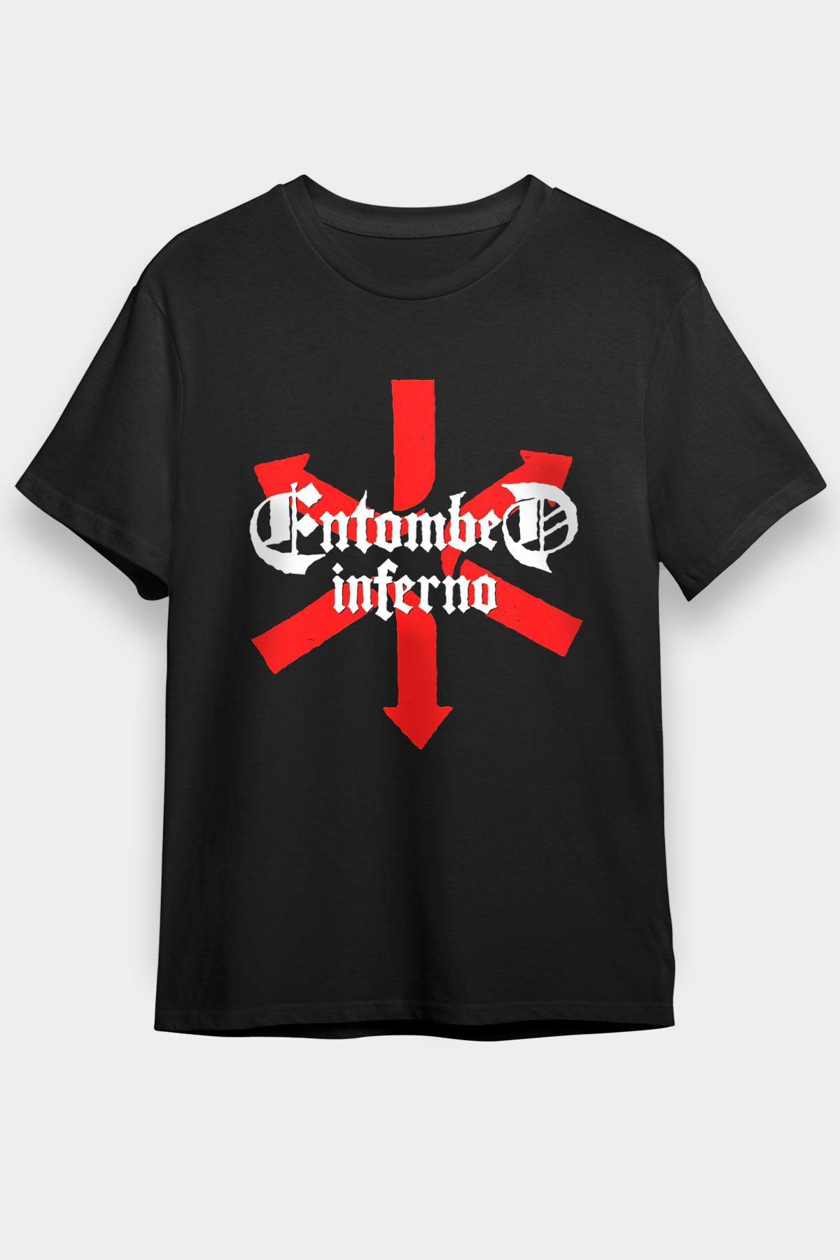 Entombed Siyah Unisex Tişört T-Shirt - TişörtFabrikası