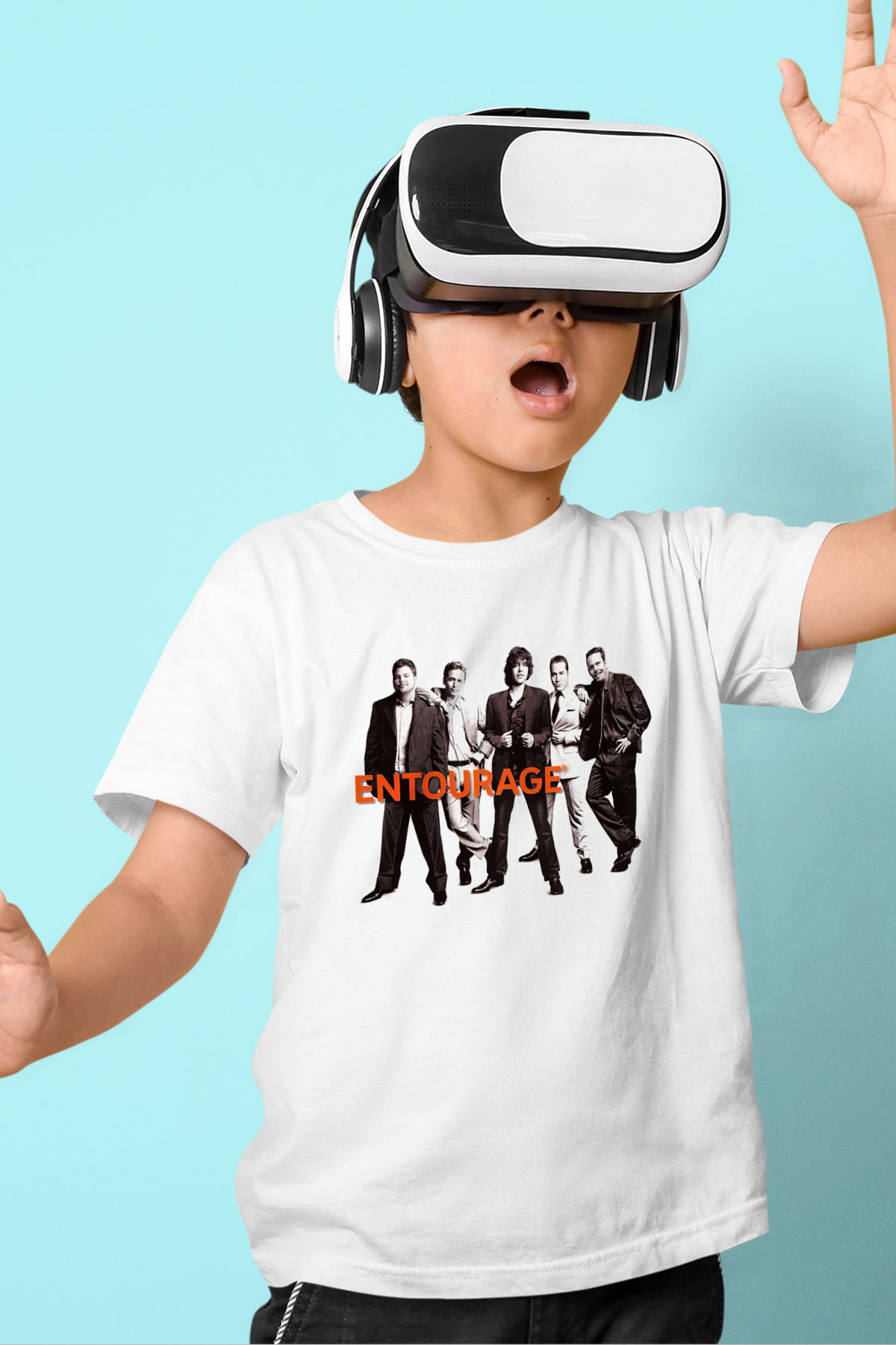 Entourage Beyaz Unisex Çocuk Tişört