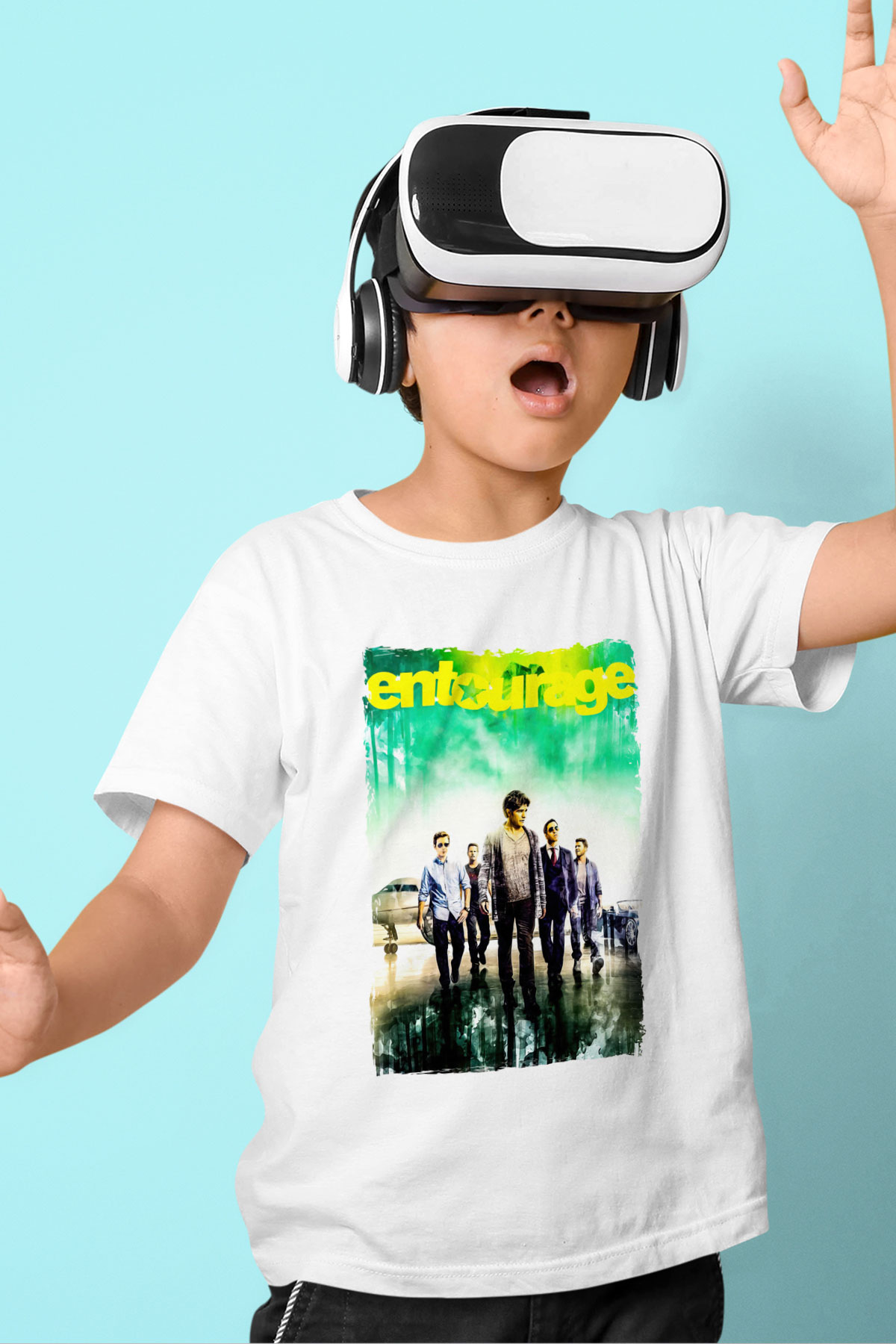 Entourage Beyaz Unisex Çocuk Tişört