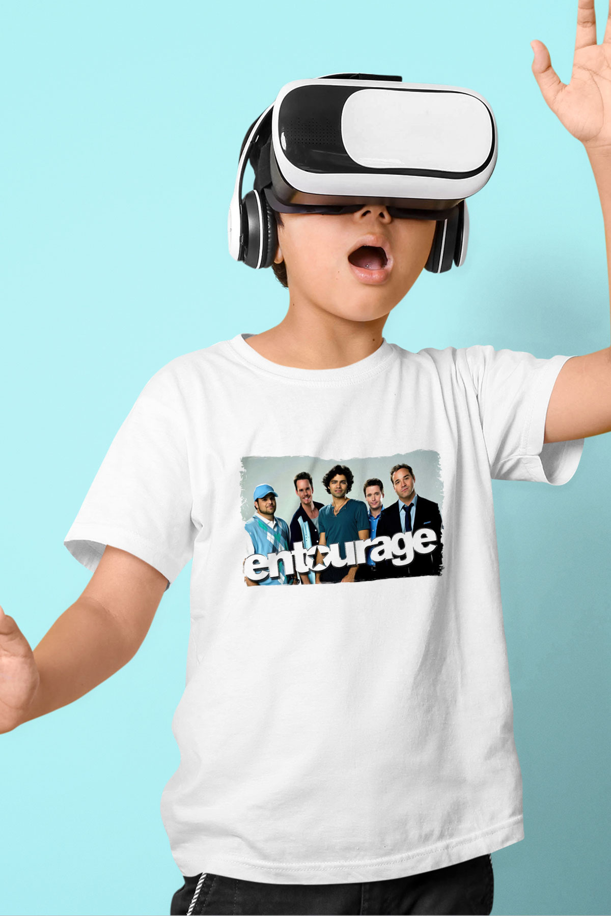 Entourage Beyaz Unisex Çocuk Tişört