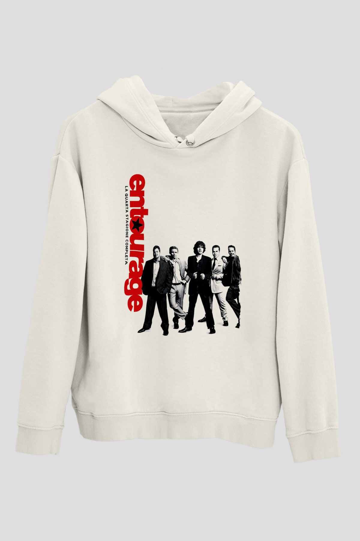Entourage Beyaz Unisex Hoodie