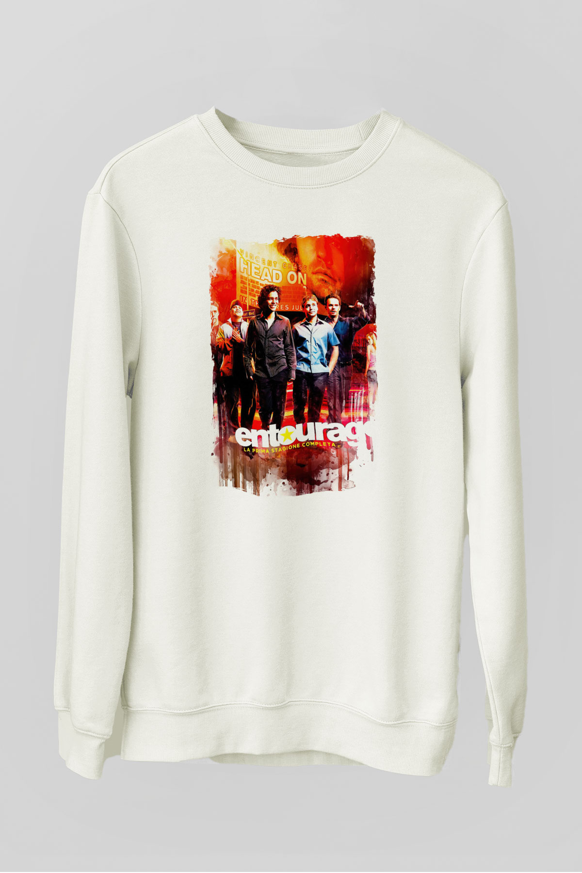 Entourage Beyaz Unisex Sweatshirt
