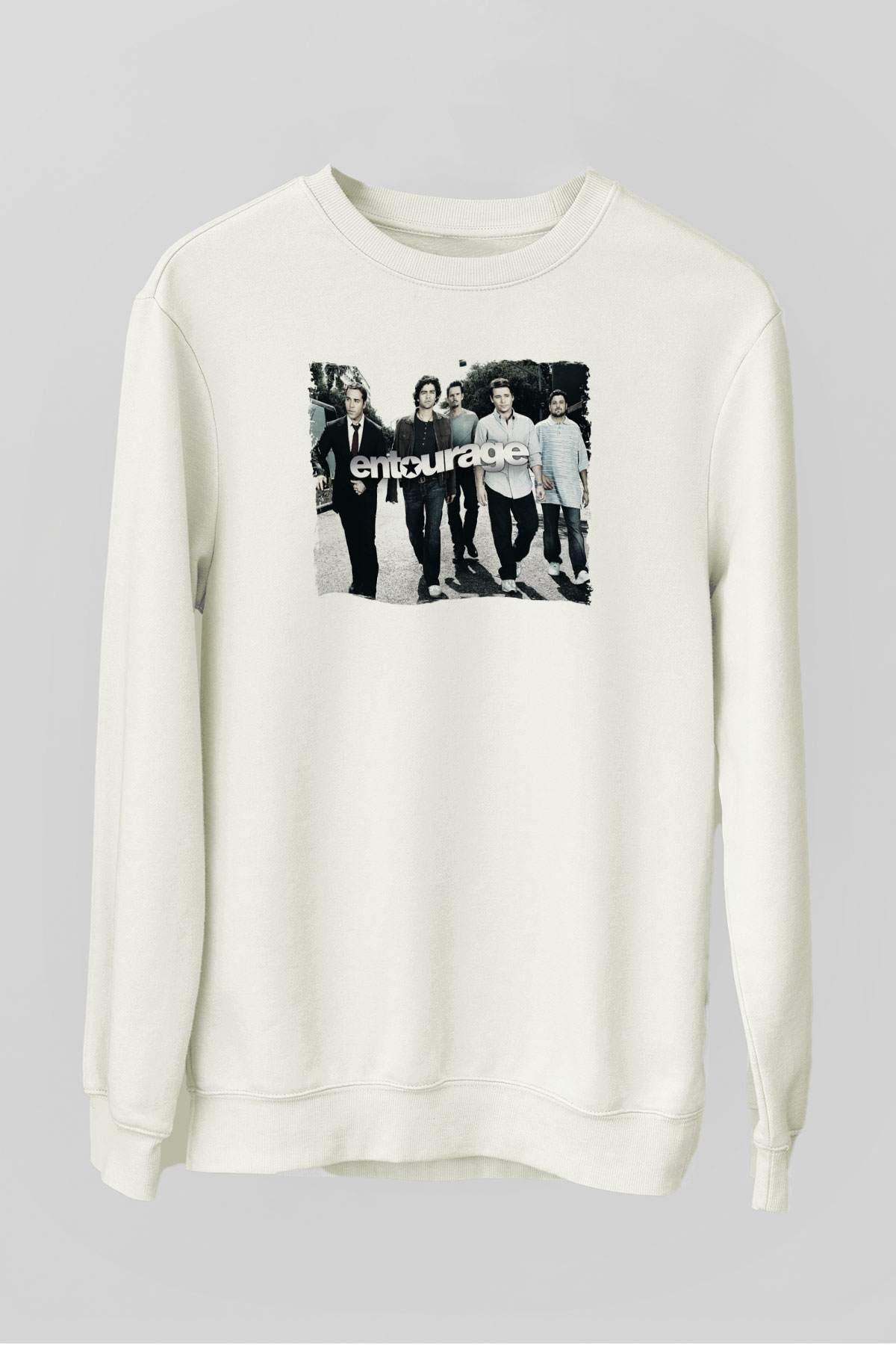 Entourage Beyaz Unisex Sweatshirt