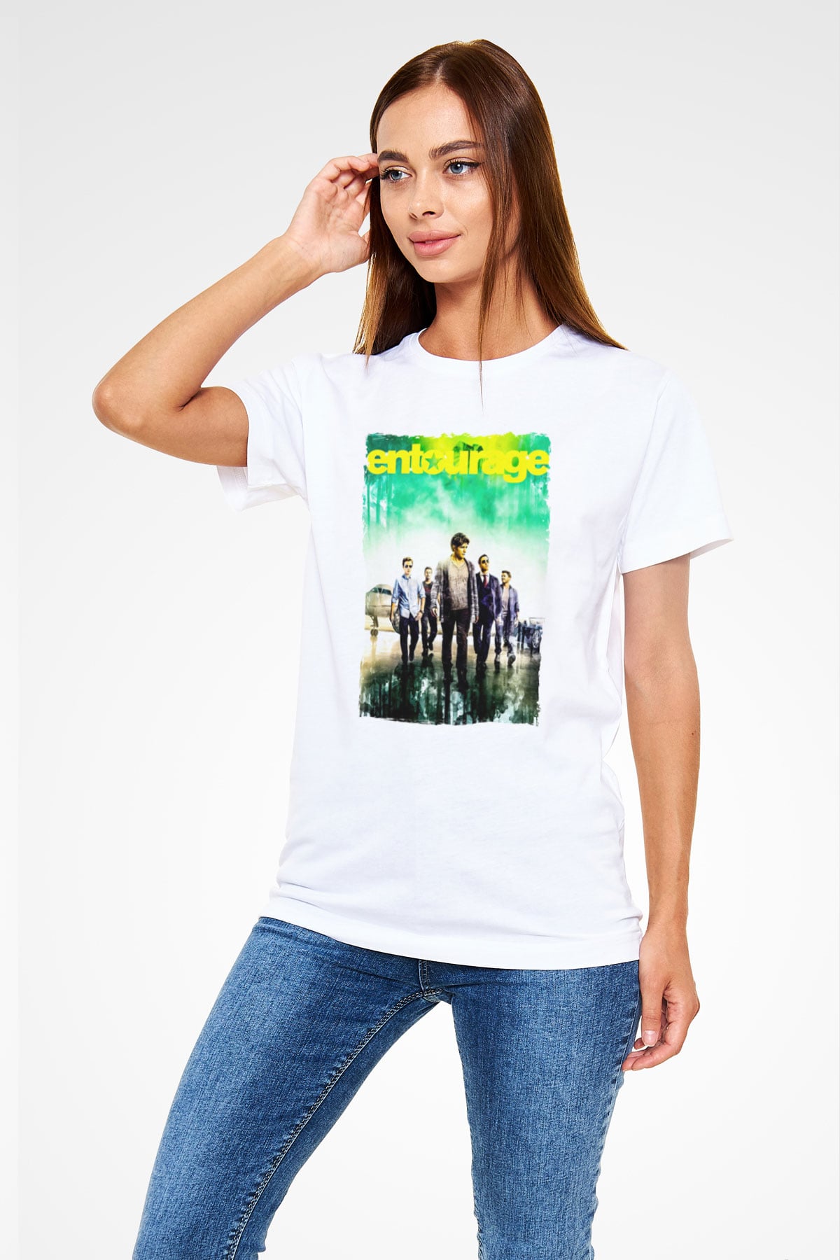 Entourage Beyaz Unisex Tişört T-Shirt