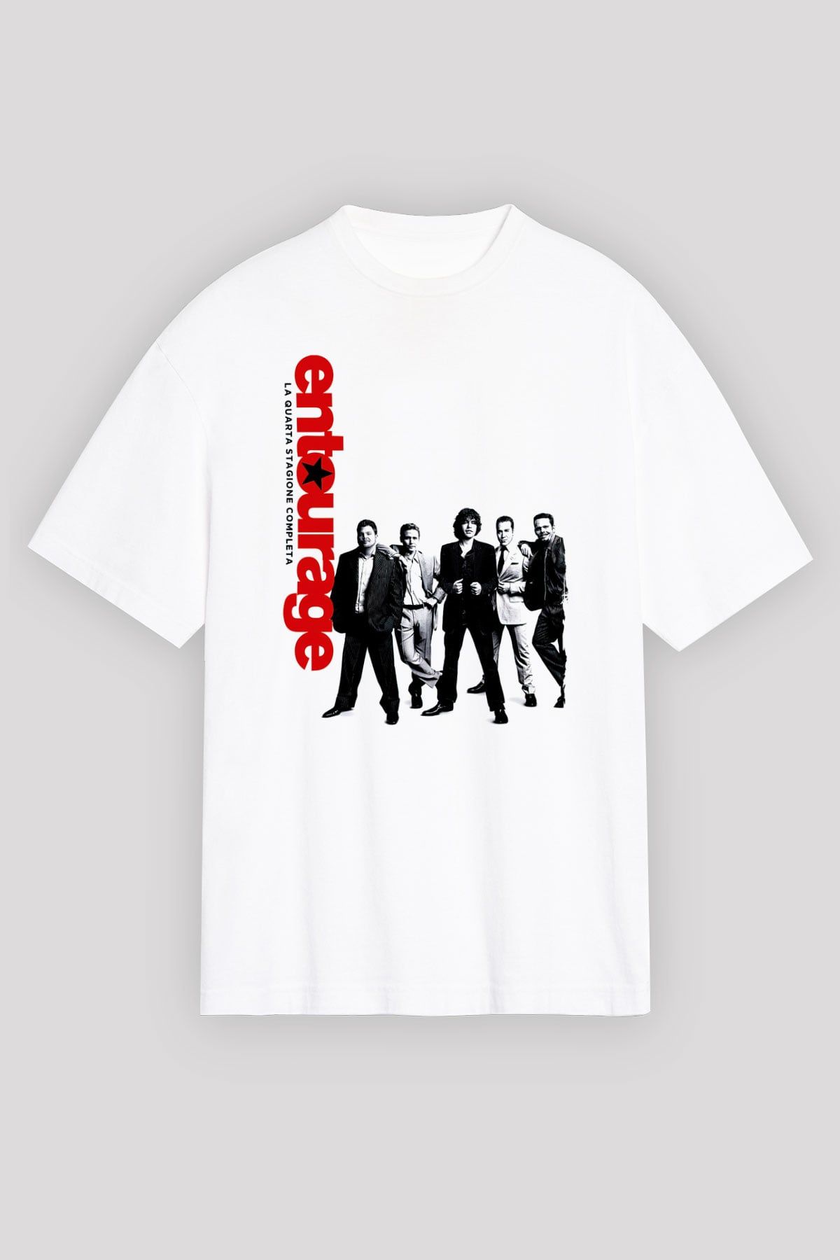 Entourage Beyaz Oversize Tişört Oversize T-shirt
