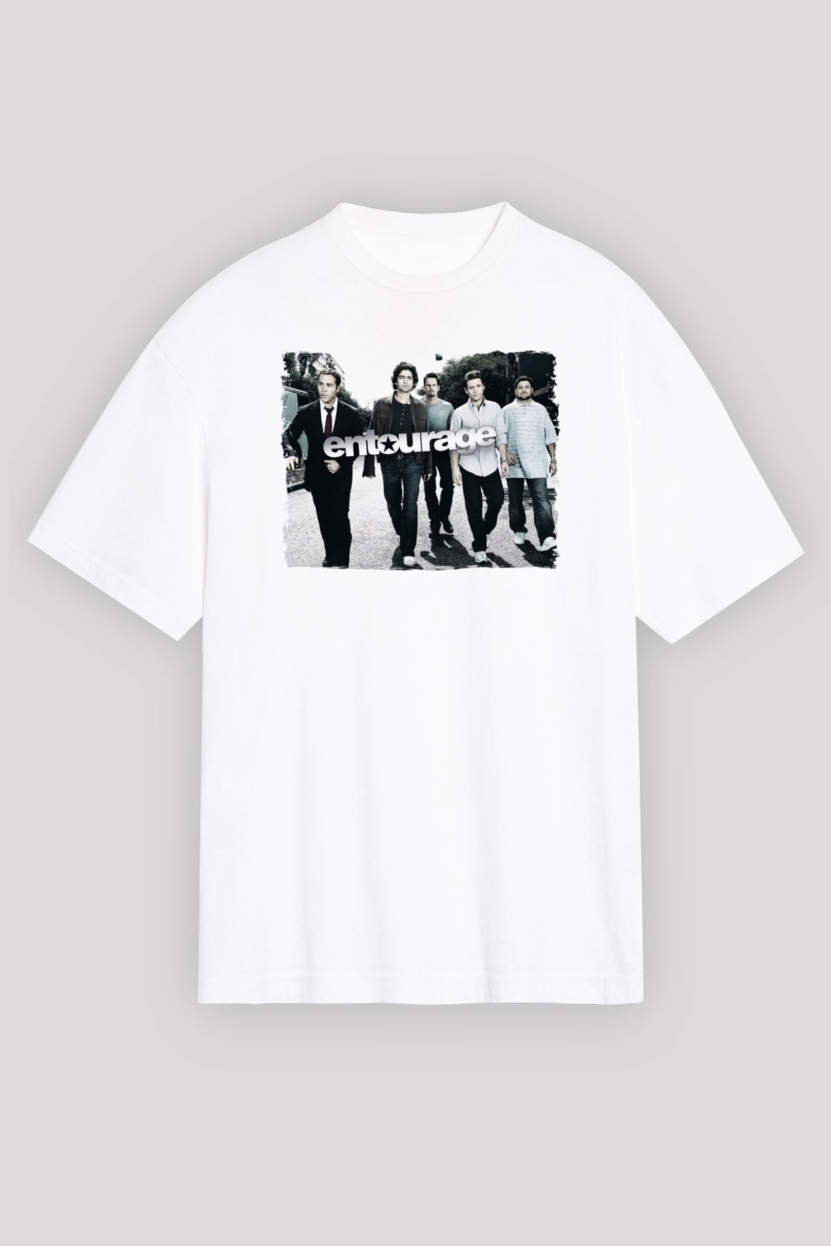 Entourage Beyaz Oversize Tişört Oversize T-shirt