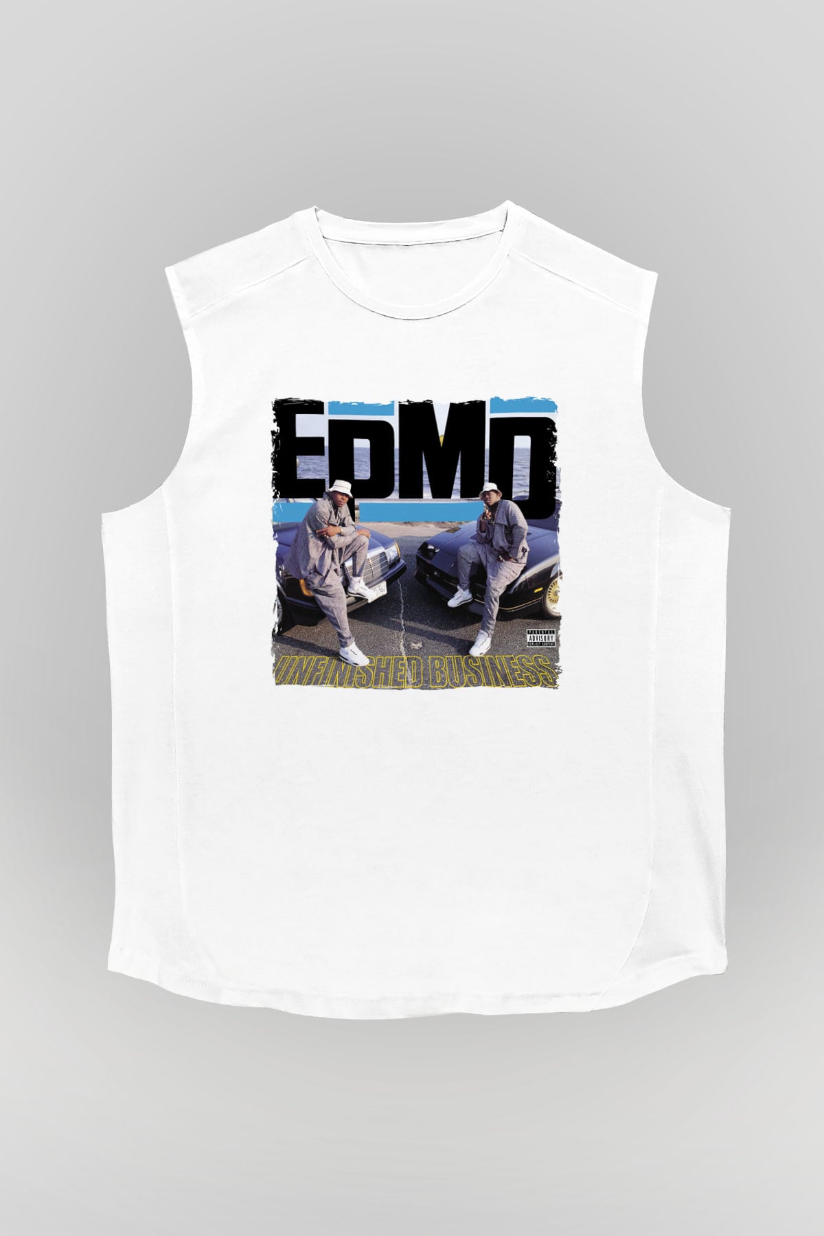 EPMD Beyaz Unisex Kolsuz Tişört