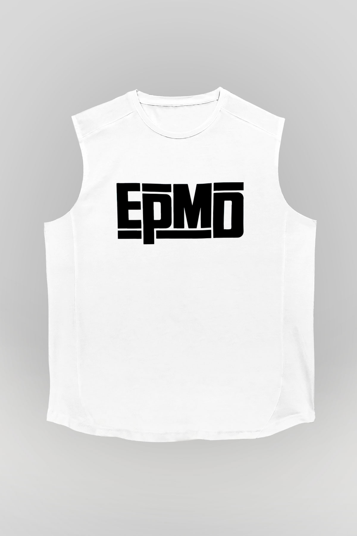 EPMD Beyaz Unisex Kolsuz Tişört
