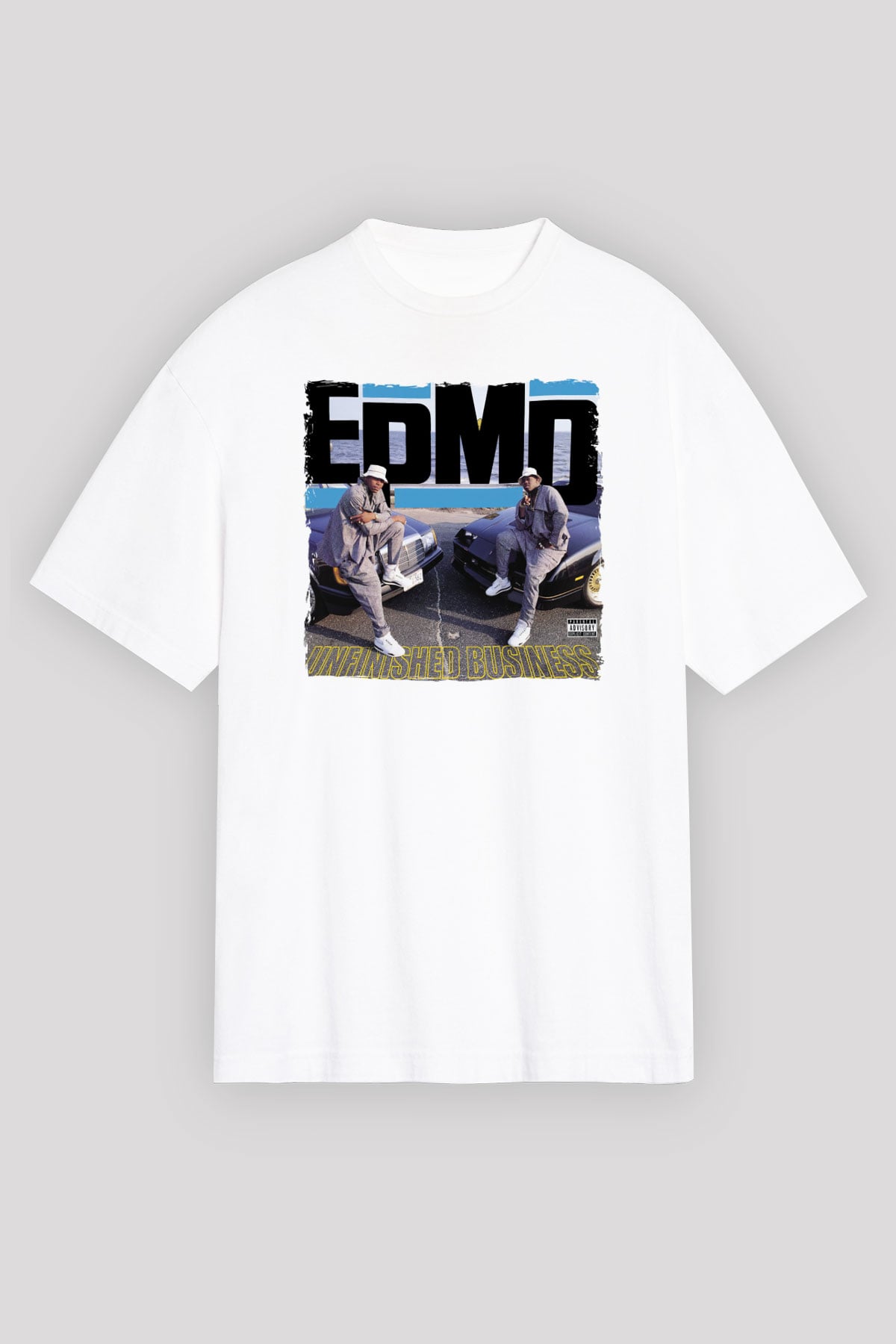 EPMD Beyaz Oversize Tişört Oversize T-shirt - TişörtFabrikası