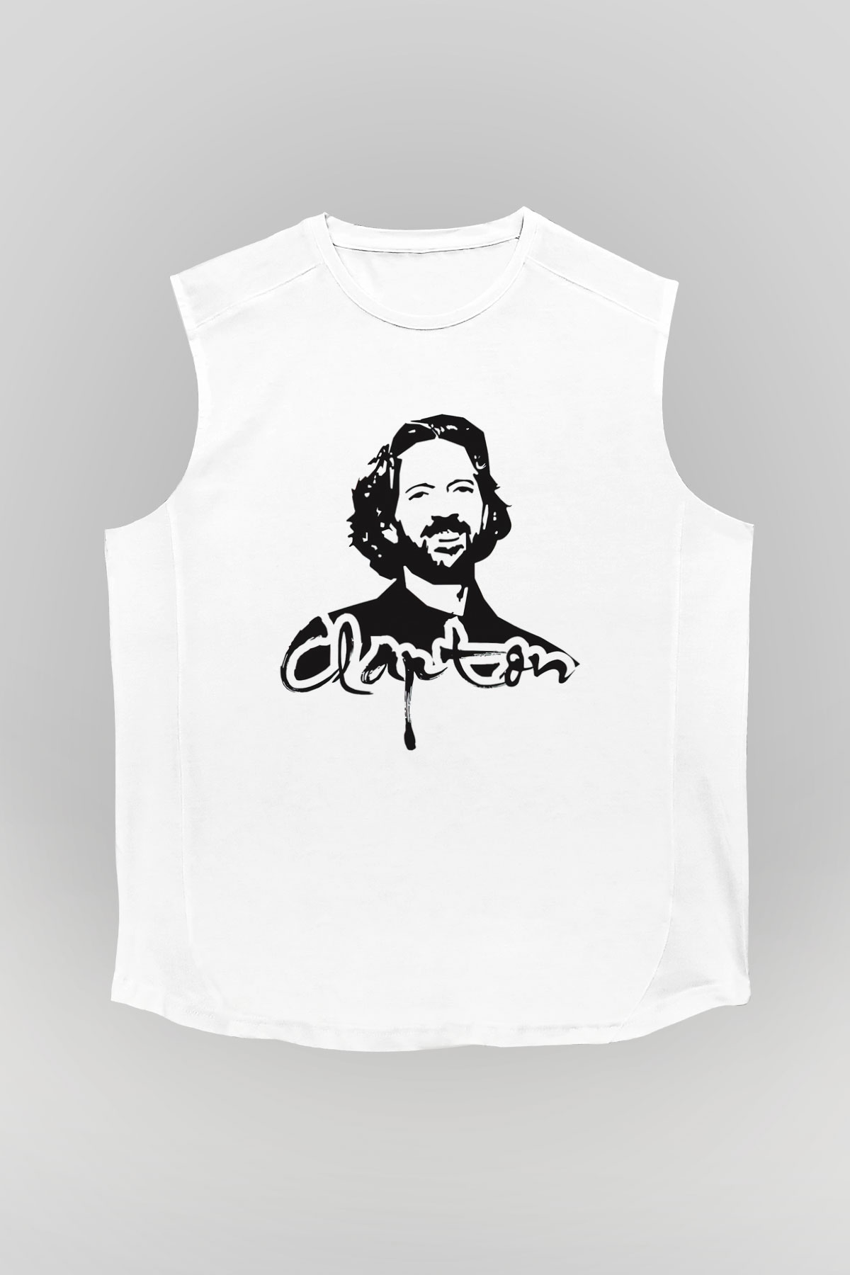 Eric Clapton Beyaz Unisex Kolsuz Tişört