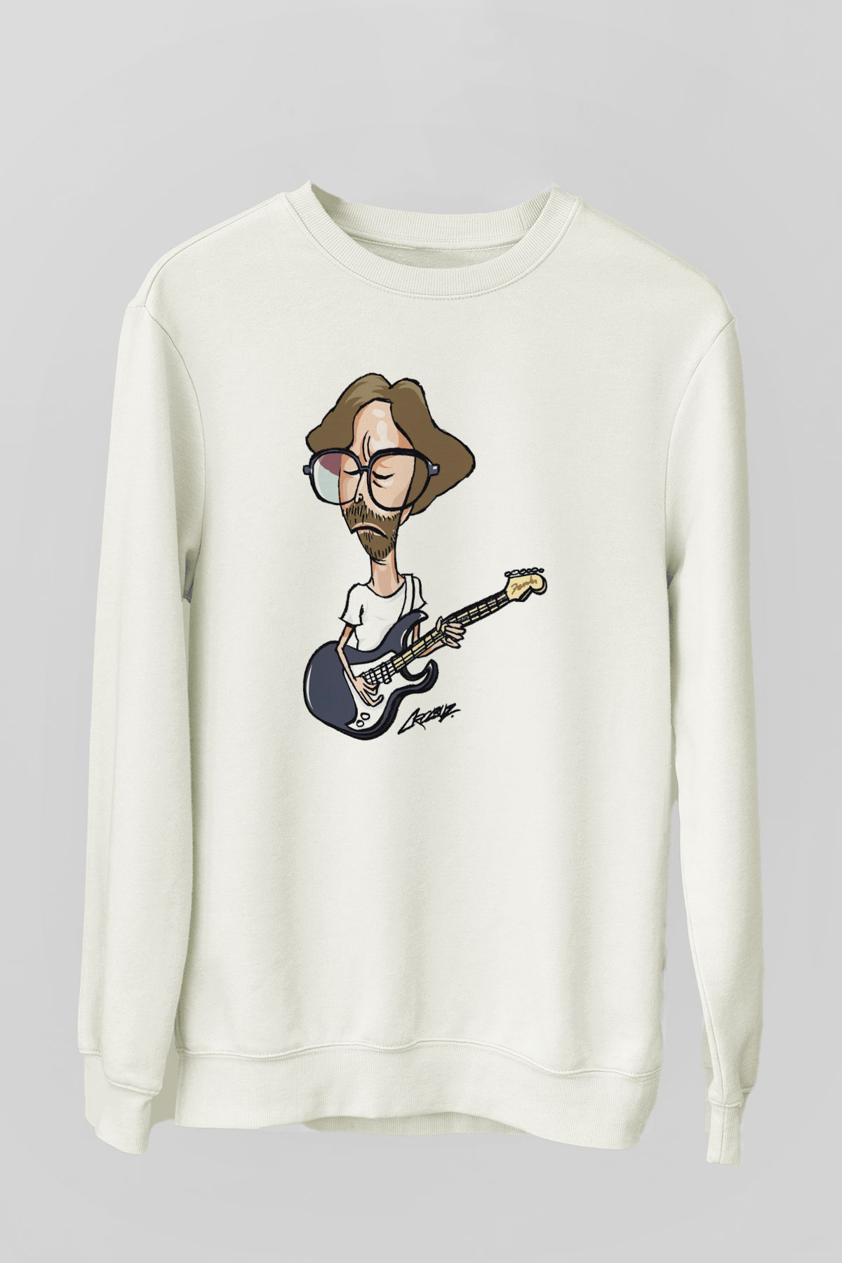 Eric Clapton Beyaz Unisex Sweatshirt