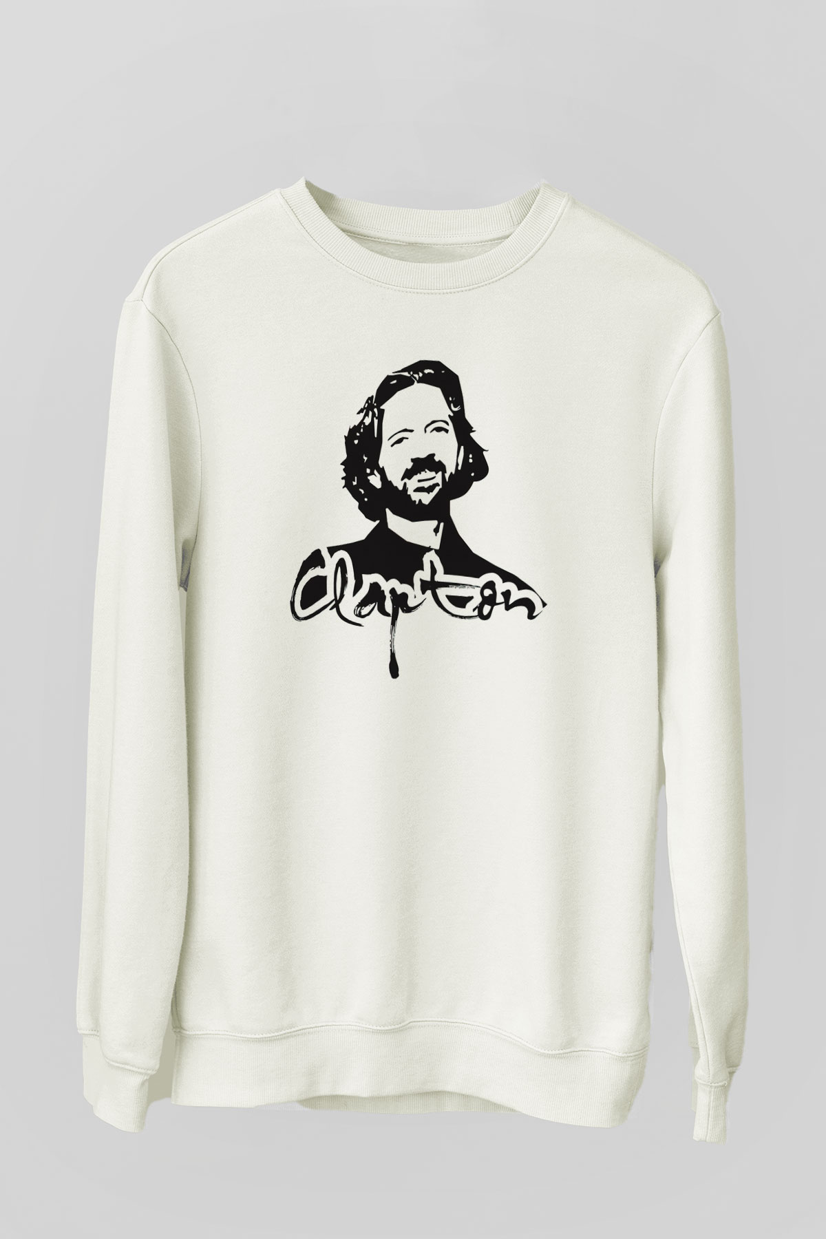 Eric Clapton Beyaz Unisex Sweatshirt