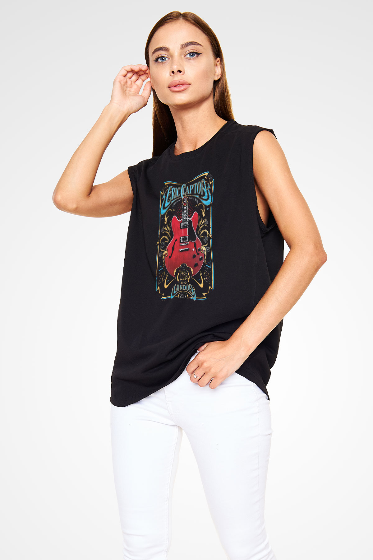 Eric Clapton Siyah Unisex Kolsuz Tişört