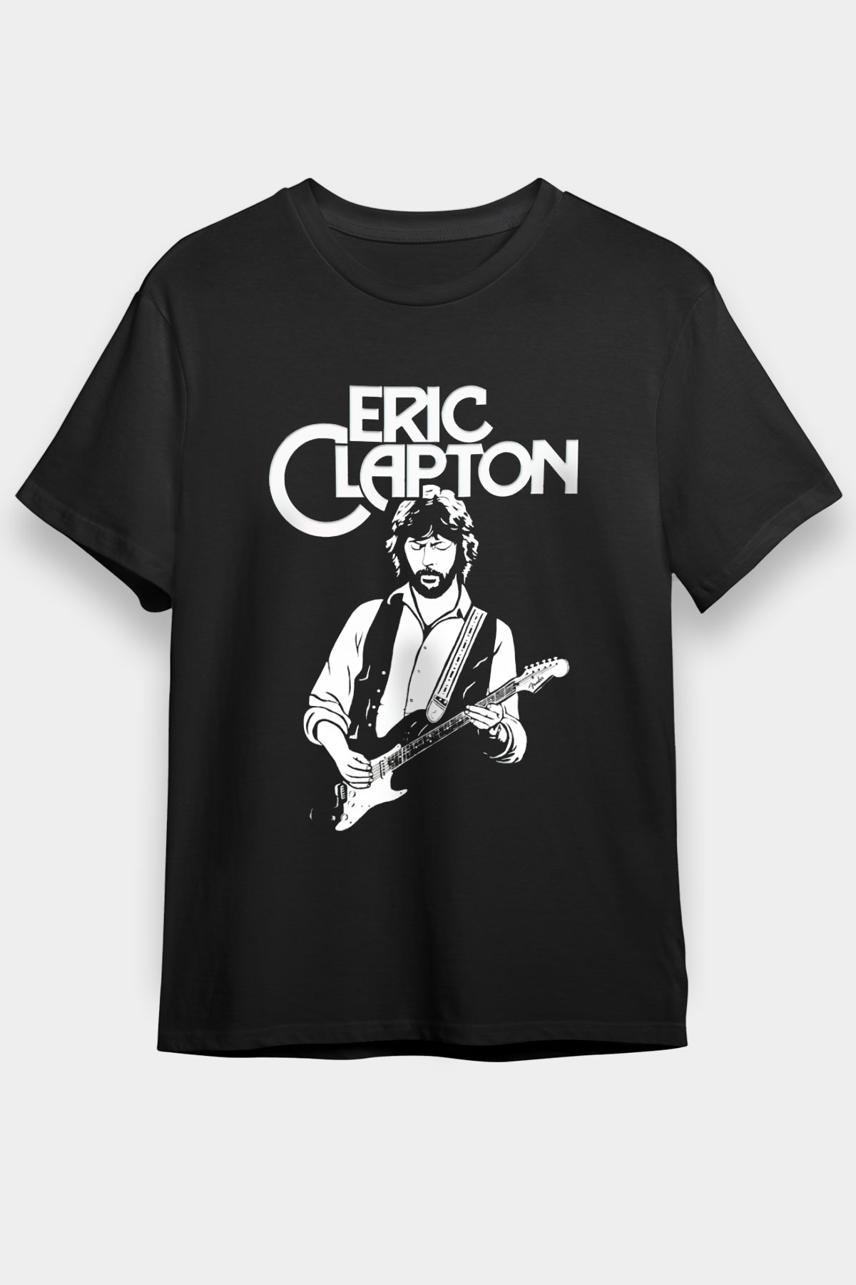 Eric Clapton Siyah Unisex Tişört T-Shirt - TişörtFabrikası