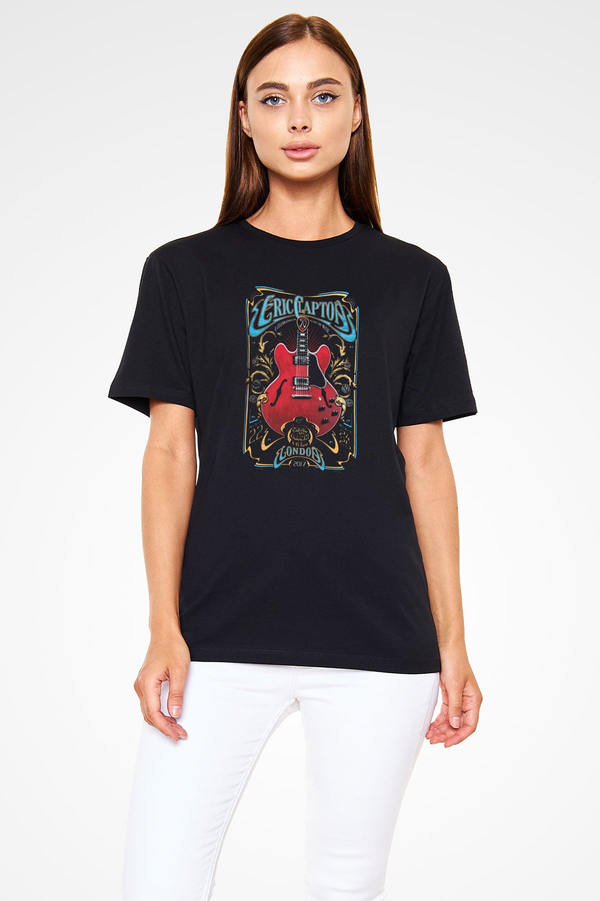 Eric Clapton Siyah Unisex Tişört T-Shirt - TişörtFabrikası
