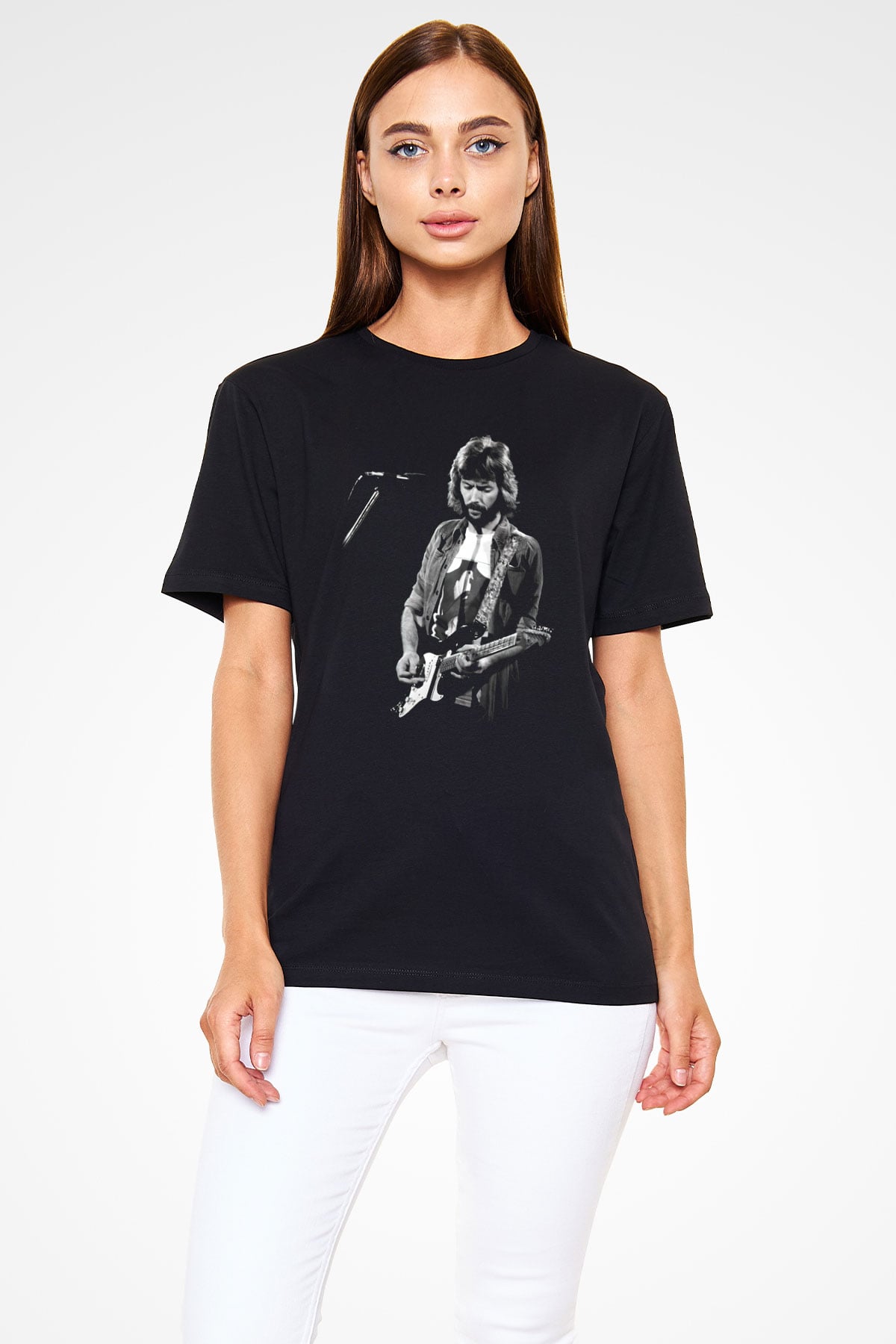 Eric Clapton Siyah Unisex Tişört T-Shirt - TişörtFabrikası