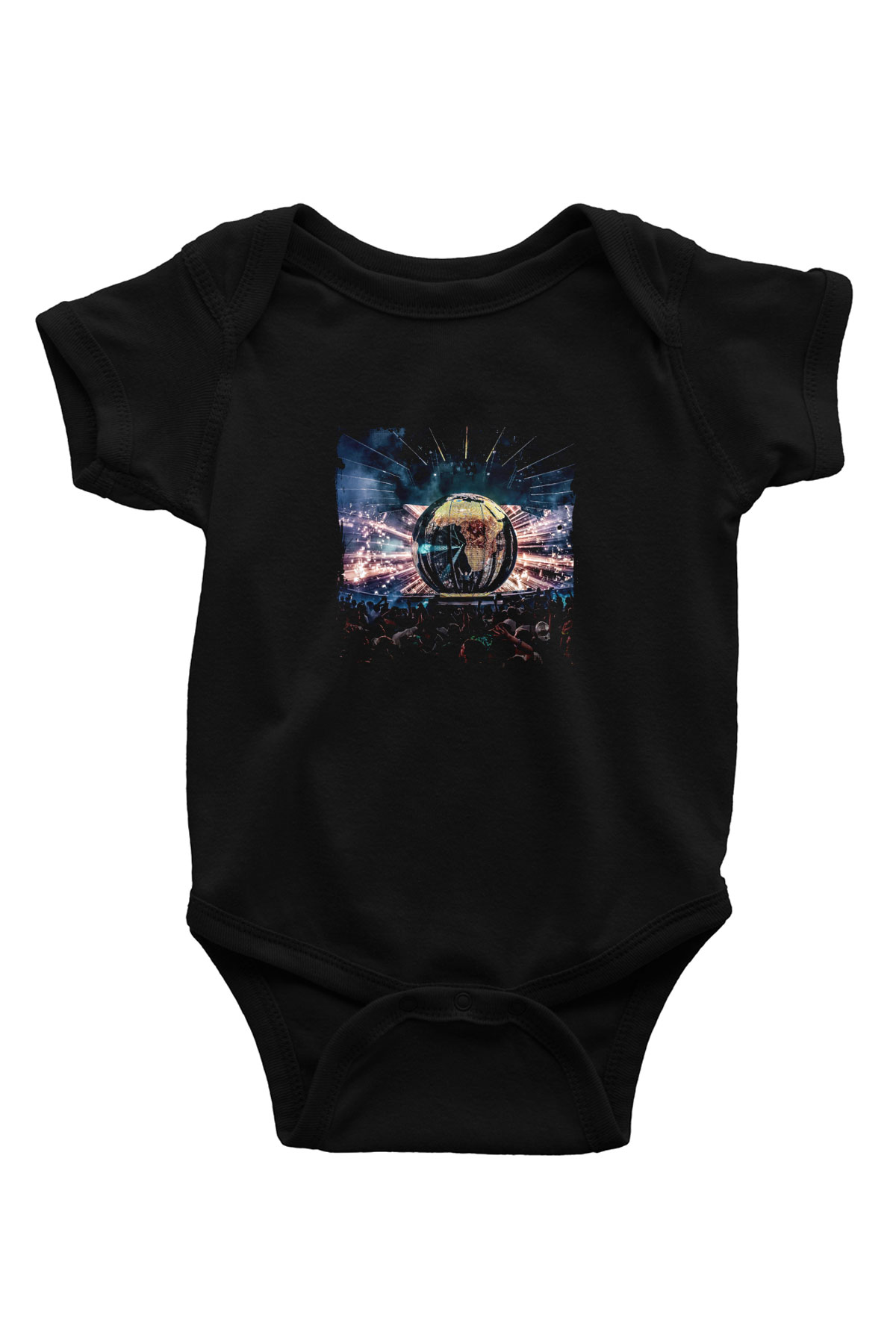 Eric Prydz Baskılı Unisex Siyah Bebek Body - Zıbın