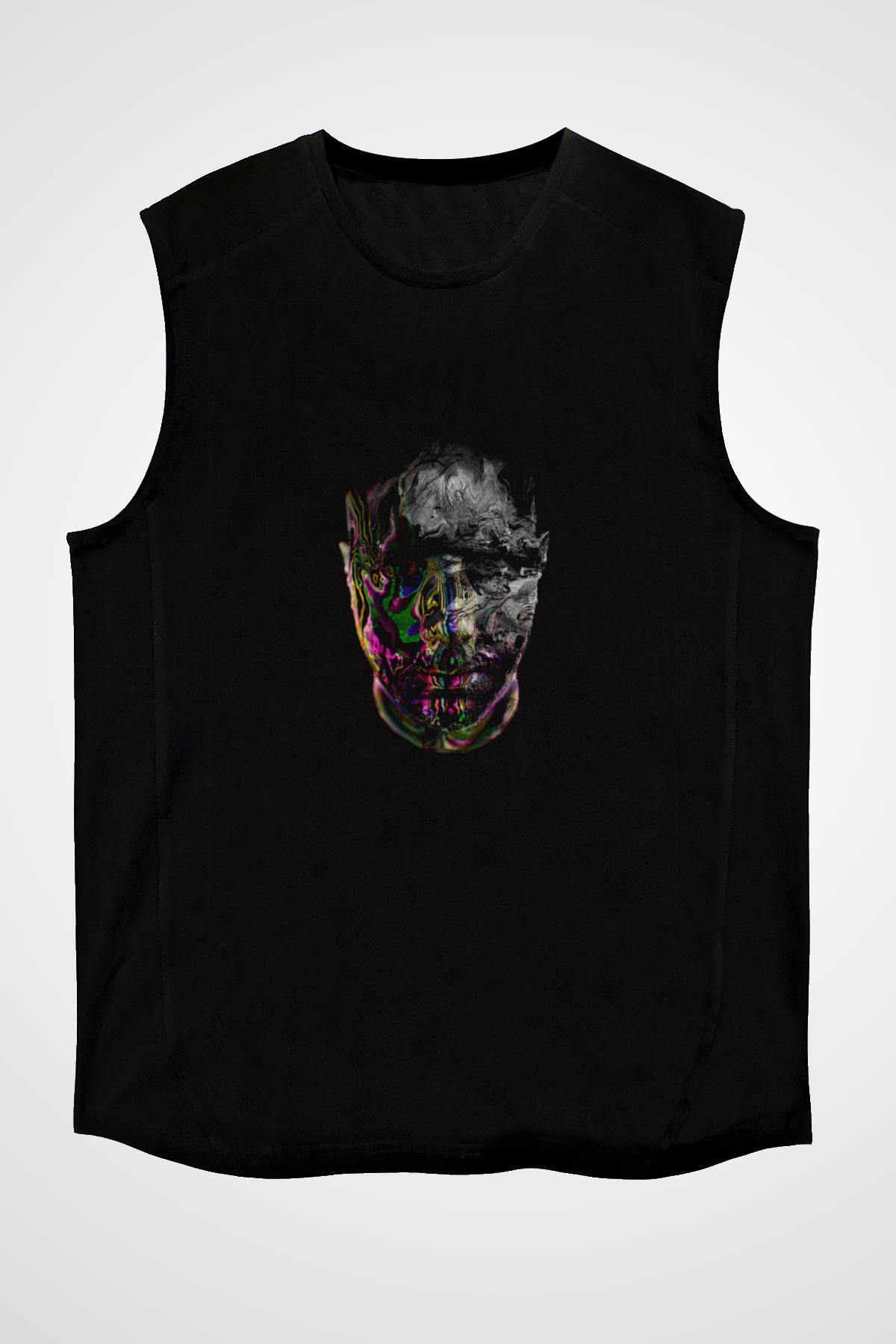 Eric Prydz Baskılı Unisex Siyah Kolsuz Tişört