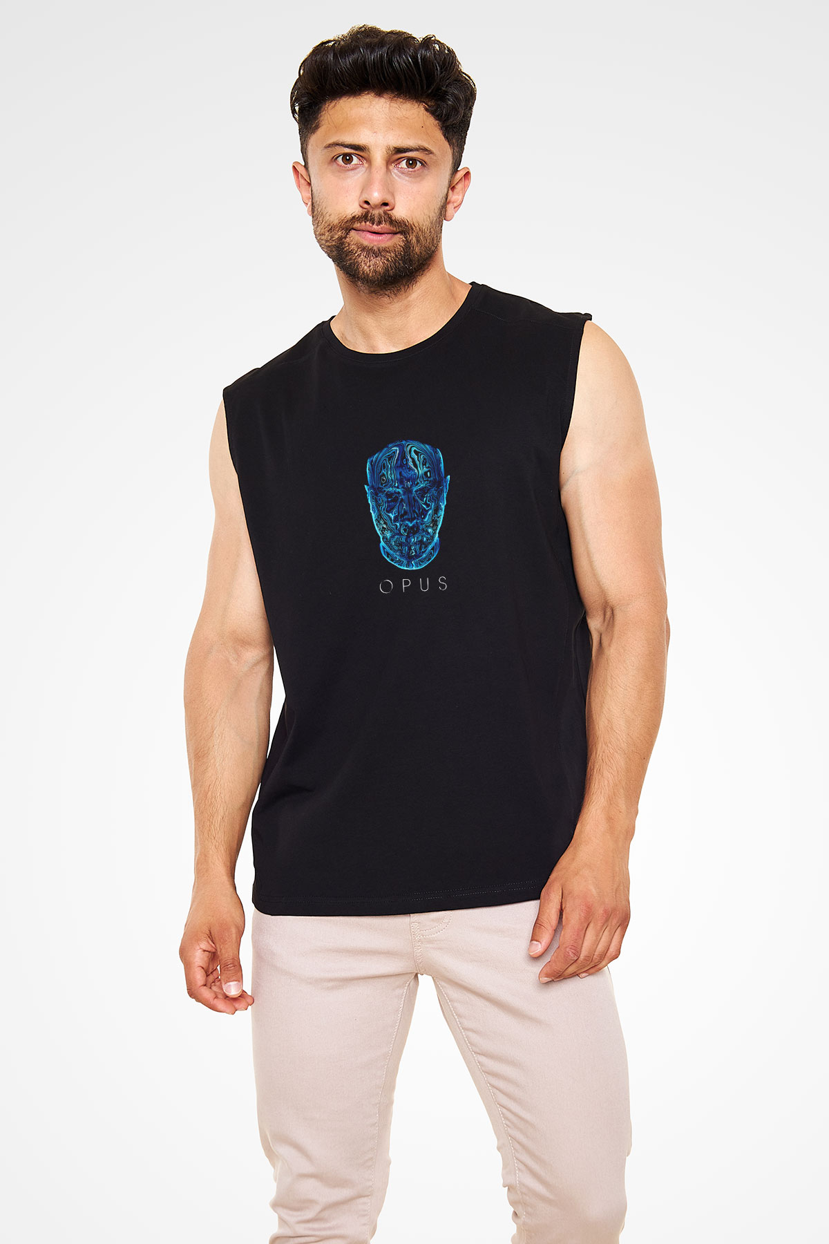 Eric Prydz Baskılı Unisex Siyah Kolsuz Tişört
