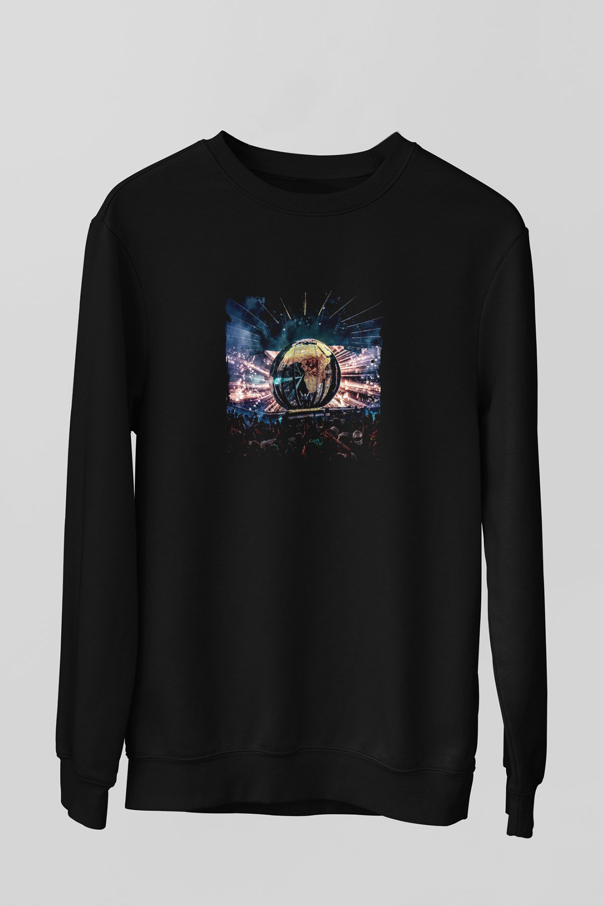 Eric Prydz Baskılı Unisex Siyah Sweatshirt
