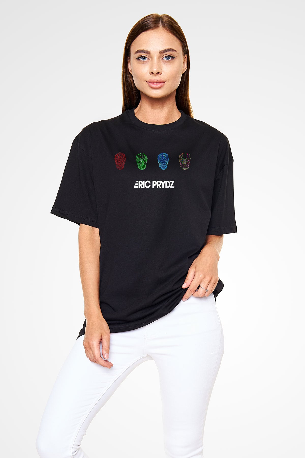 Eric Prydz Siyah Unisex Oversize Tişört T-Shirt