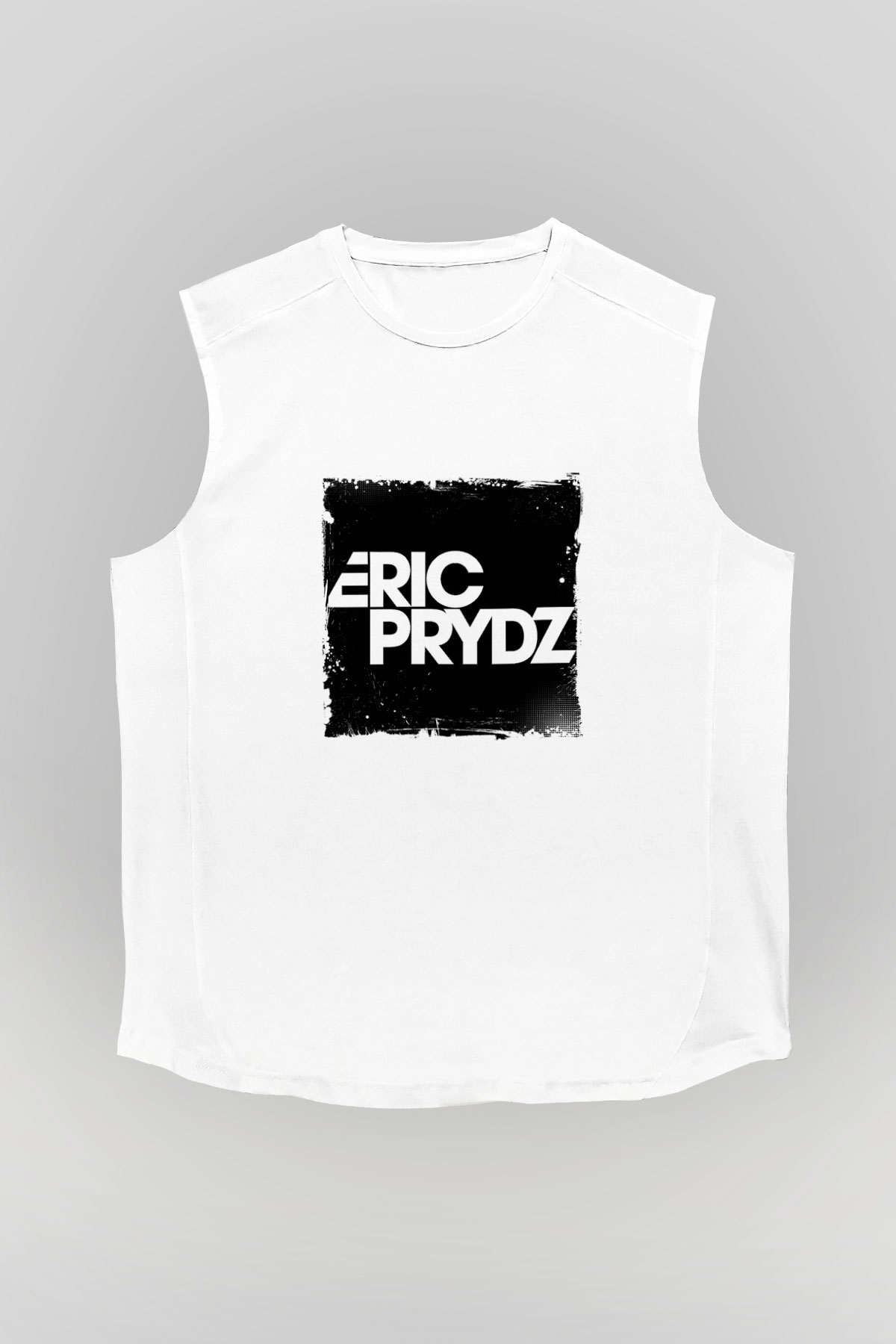 Eric PrydzBaskılı Beyaz Kolsuz Tişört