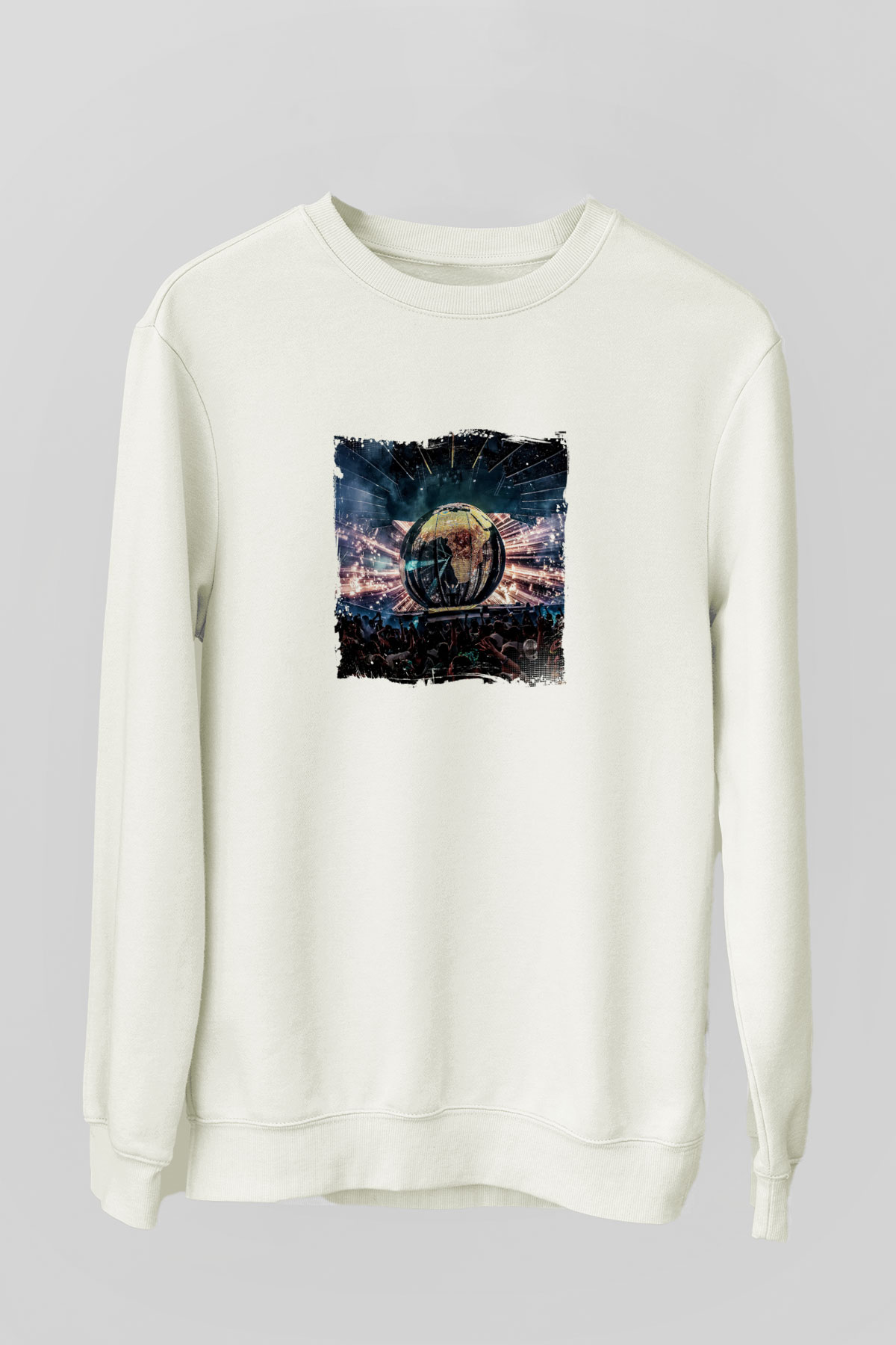 Eric PrydzBaskılı Beyaz Sweatshirt