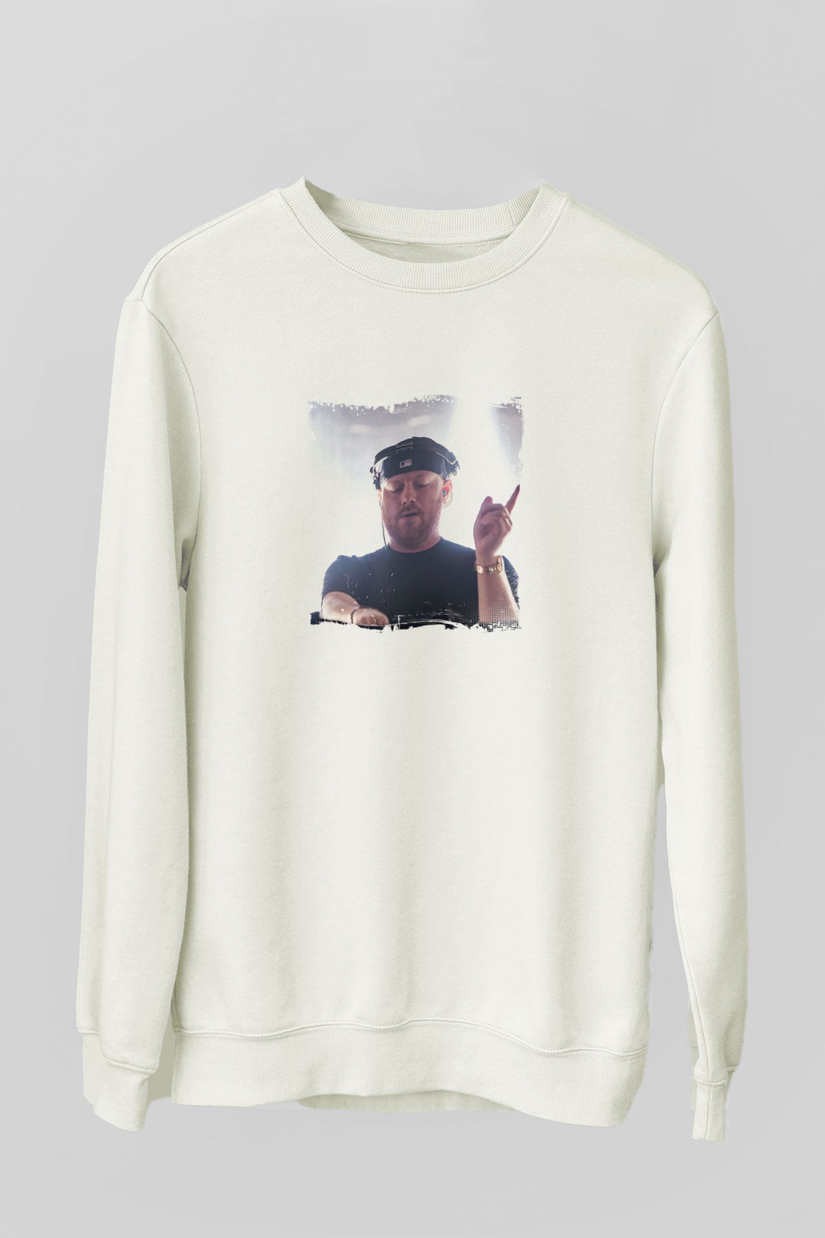 Eric PrydzBaskılı Beyaz Sweatshirt